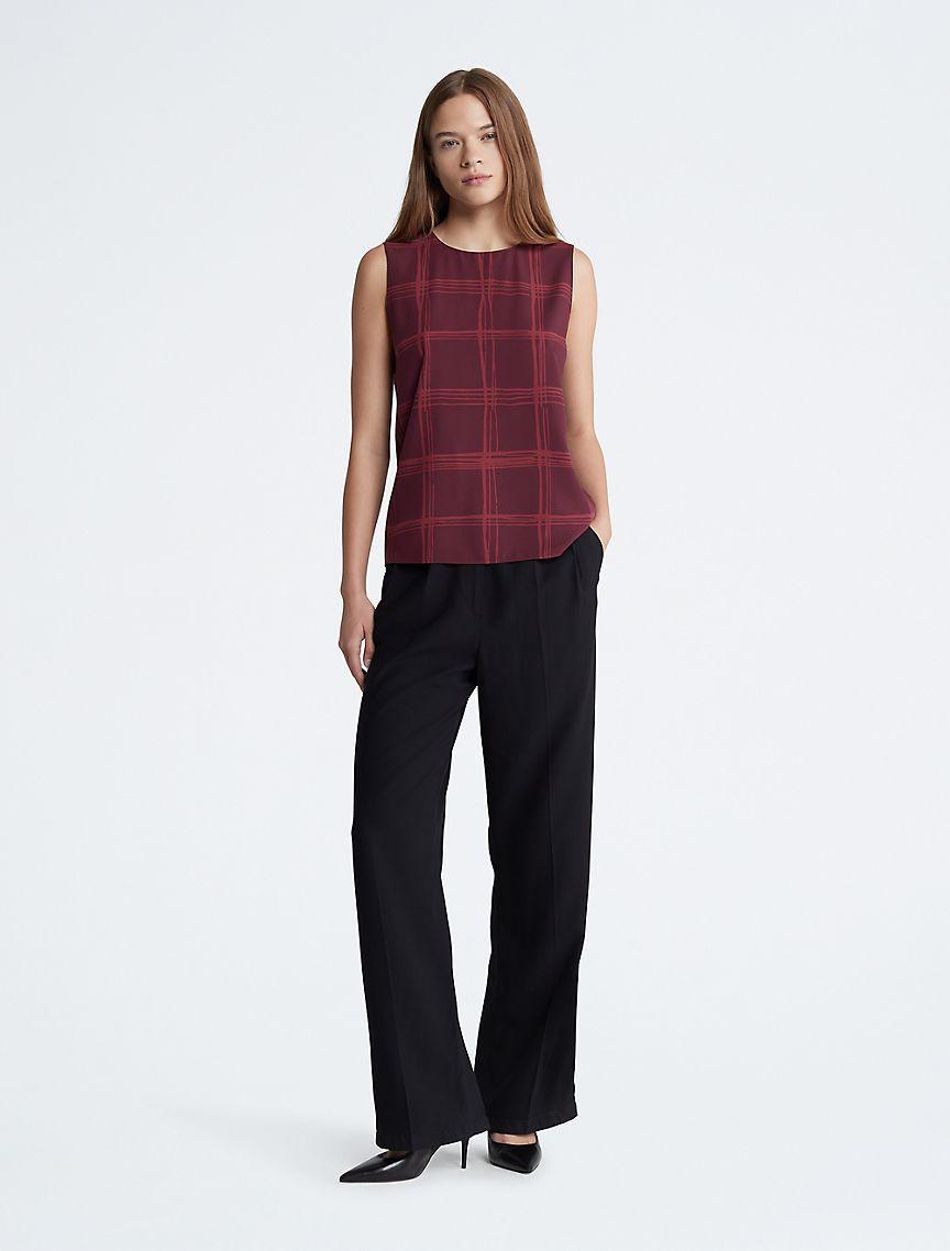 Check Sleeveless Top Product Image