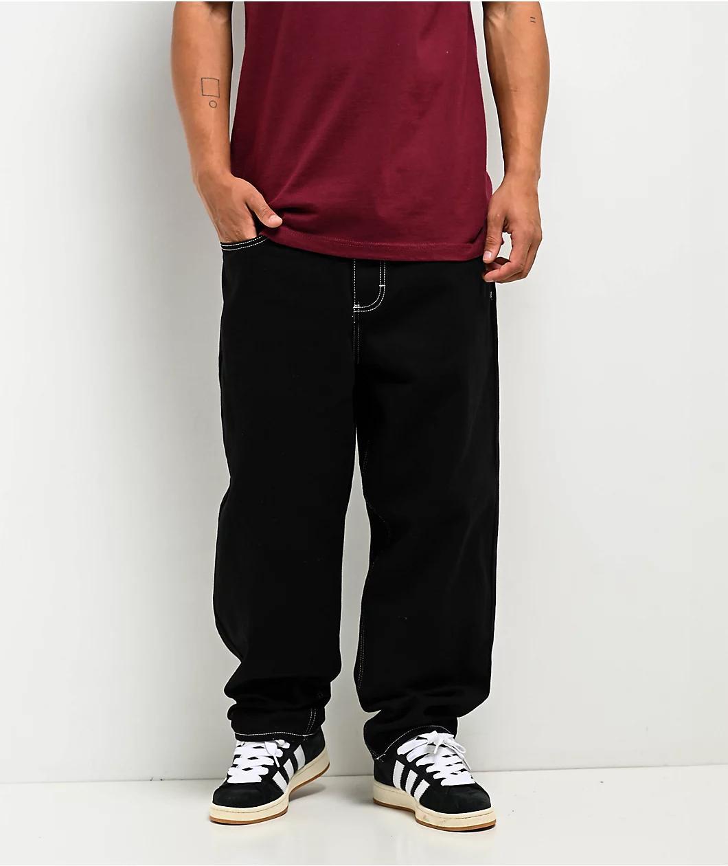 Empyre Graffiti Cat Black Ultra Loose Skate Jeans Product Image