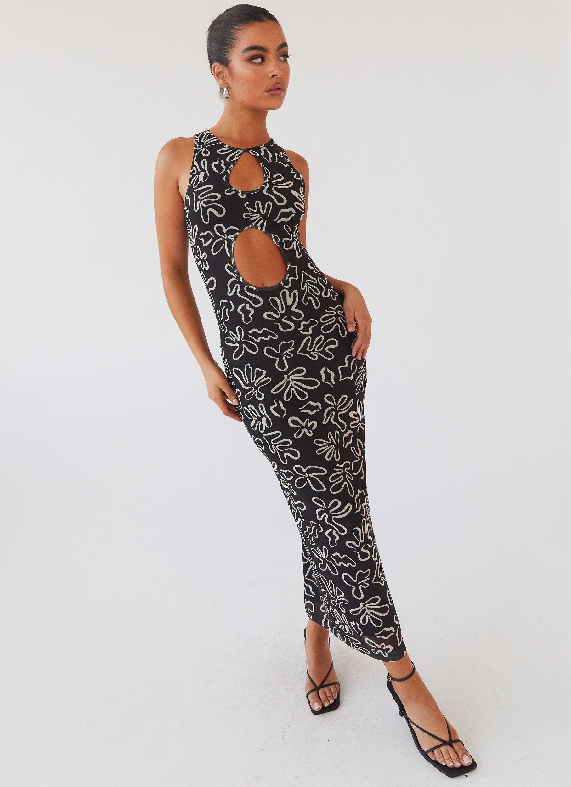 All Eyes On Me Maxi Dress - Petal Gloom Product Image