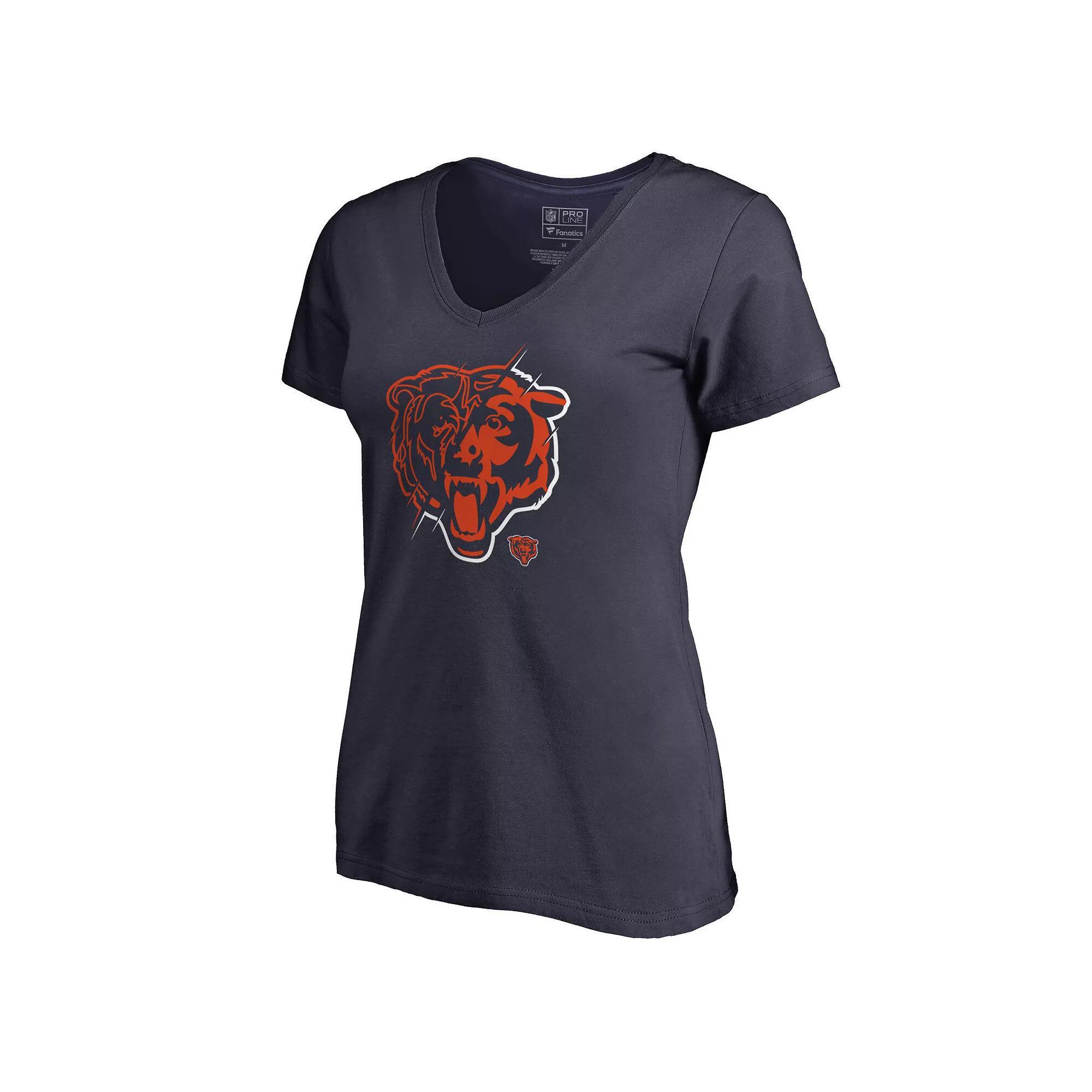 Women's Navy New England Patriots X-Ray V-Neck T-Shirt, Size: Small, Blue Product Image
