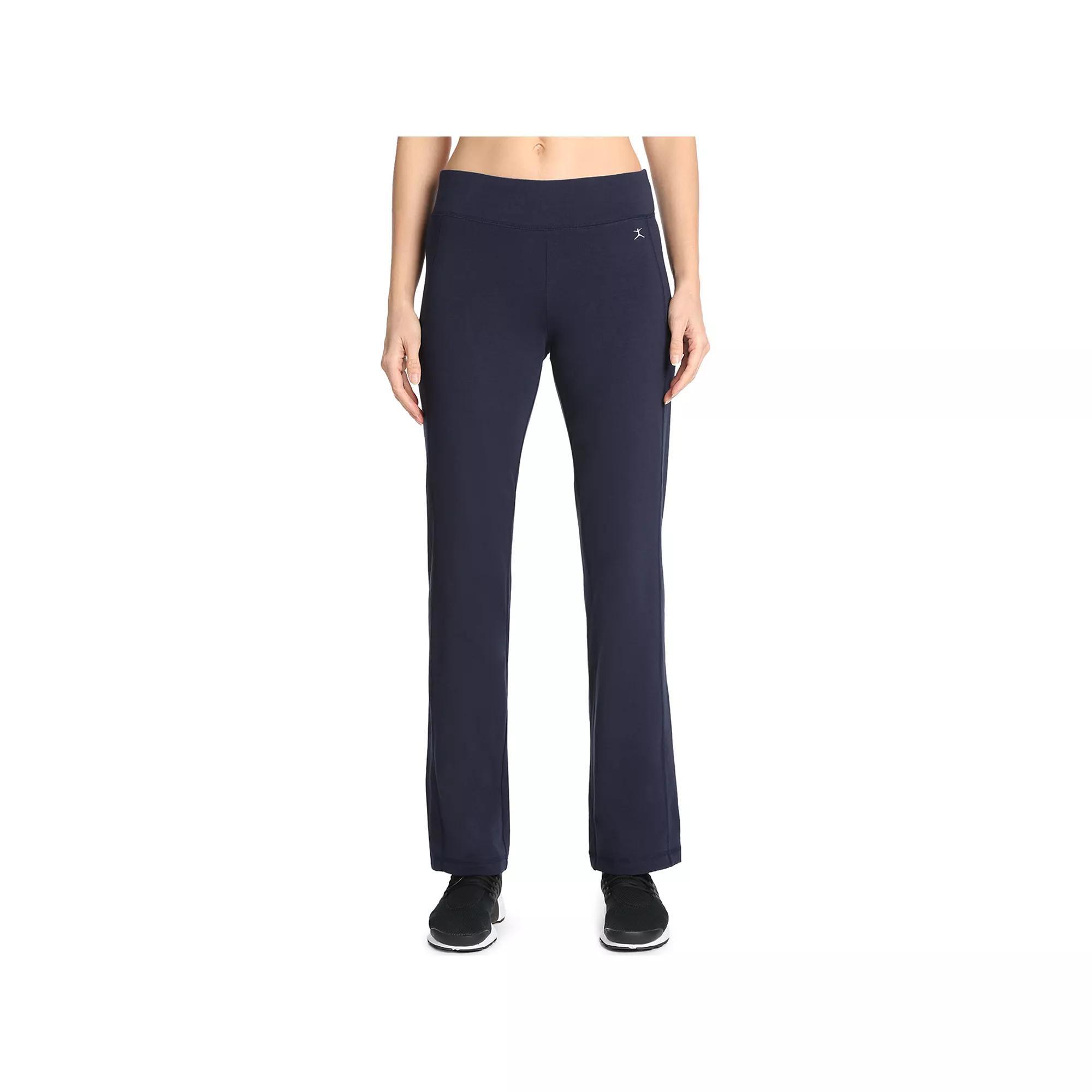 Womens Danskin High-Waisted Yoga Pants Black Navy Product Image