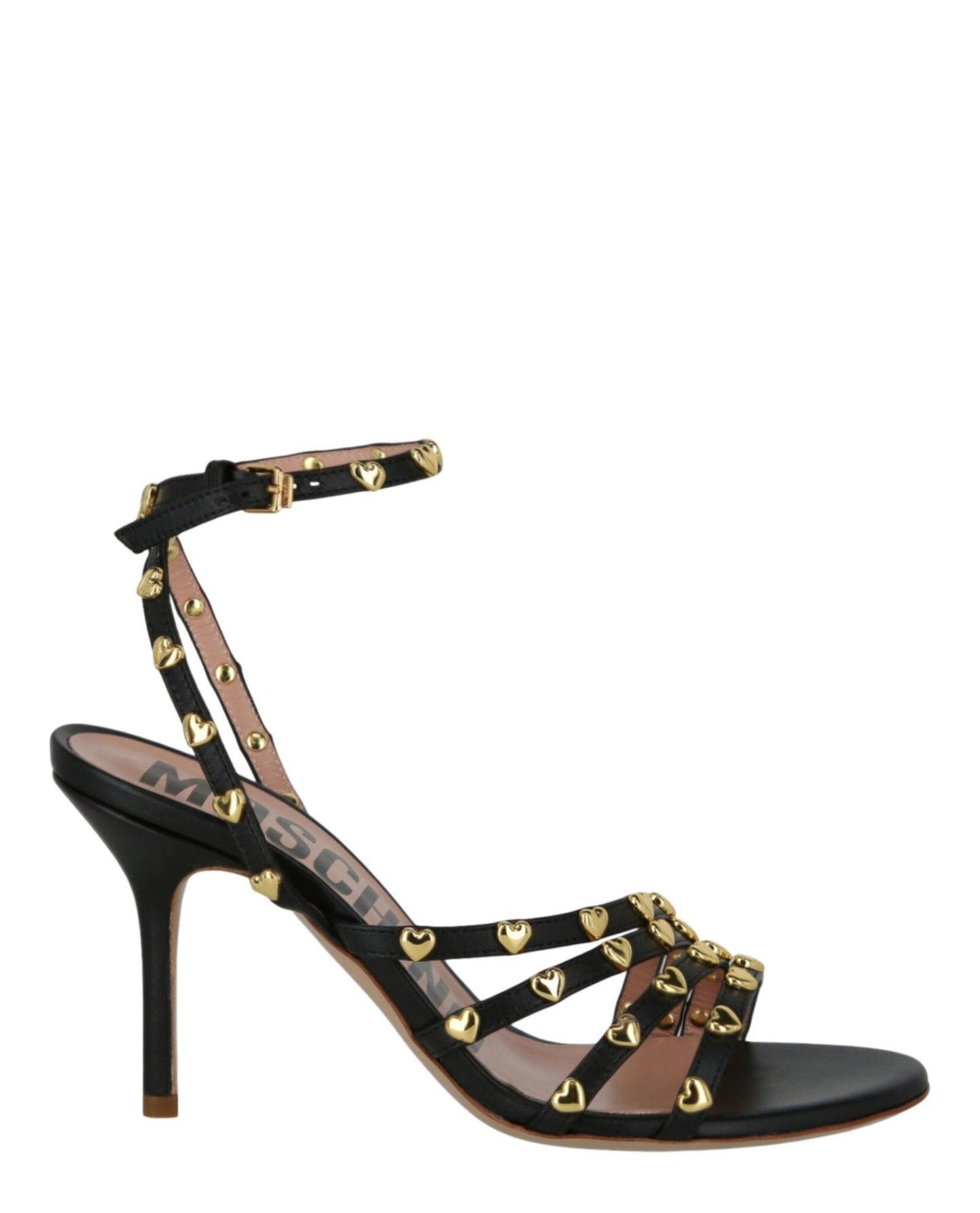 Moschino Stud-Embellished Heel Sandals Product Image