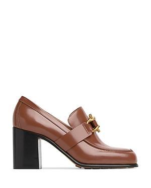 Monsieur Calfskin Leather Bit Pumps Product Image