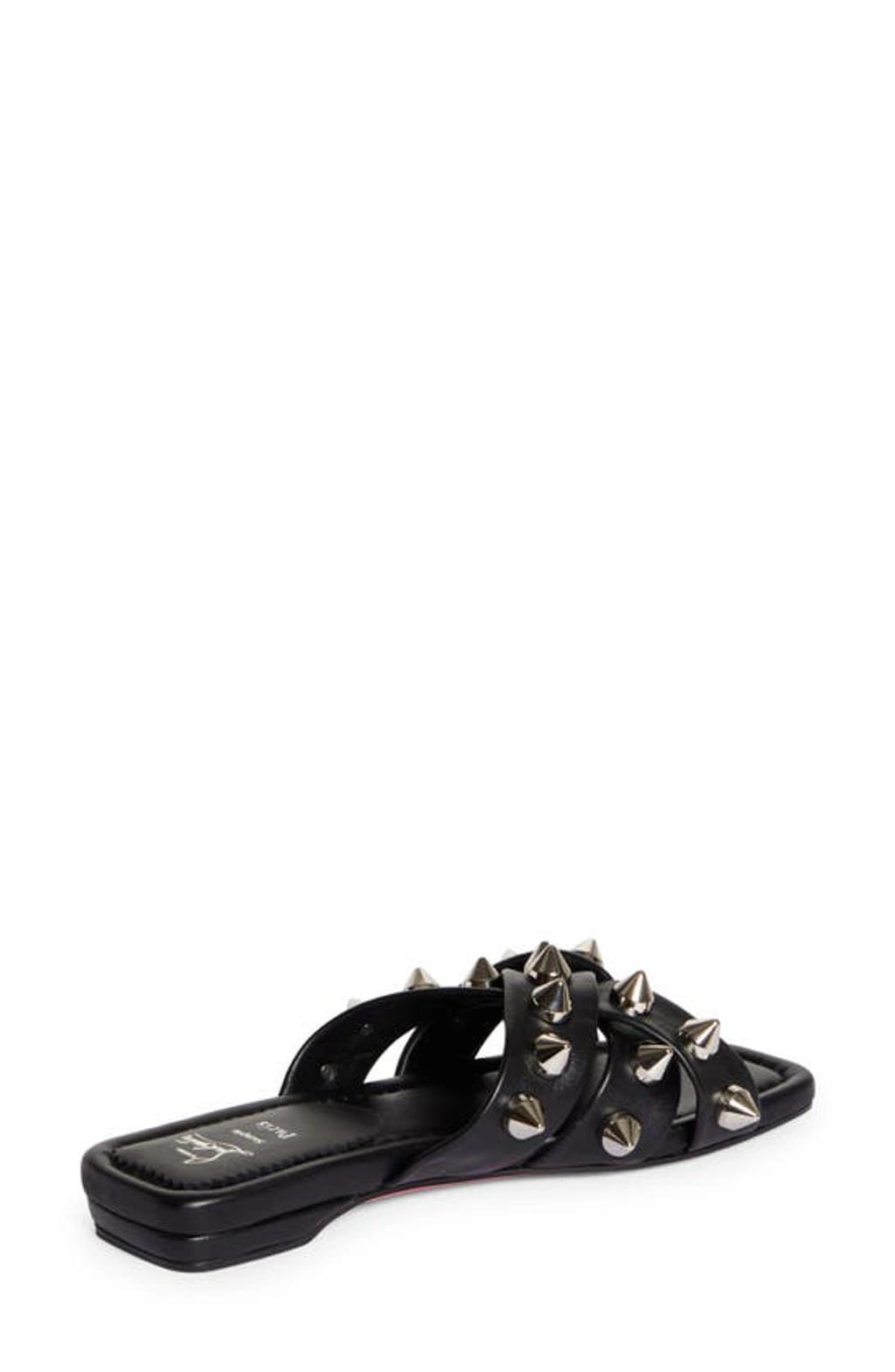 CHRISTIAN LOUBOUTIN Miss Spika Club Slide Sandal In Black Product Image