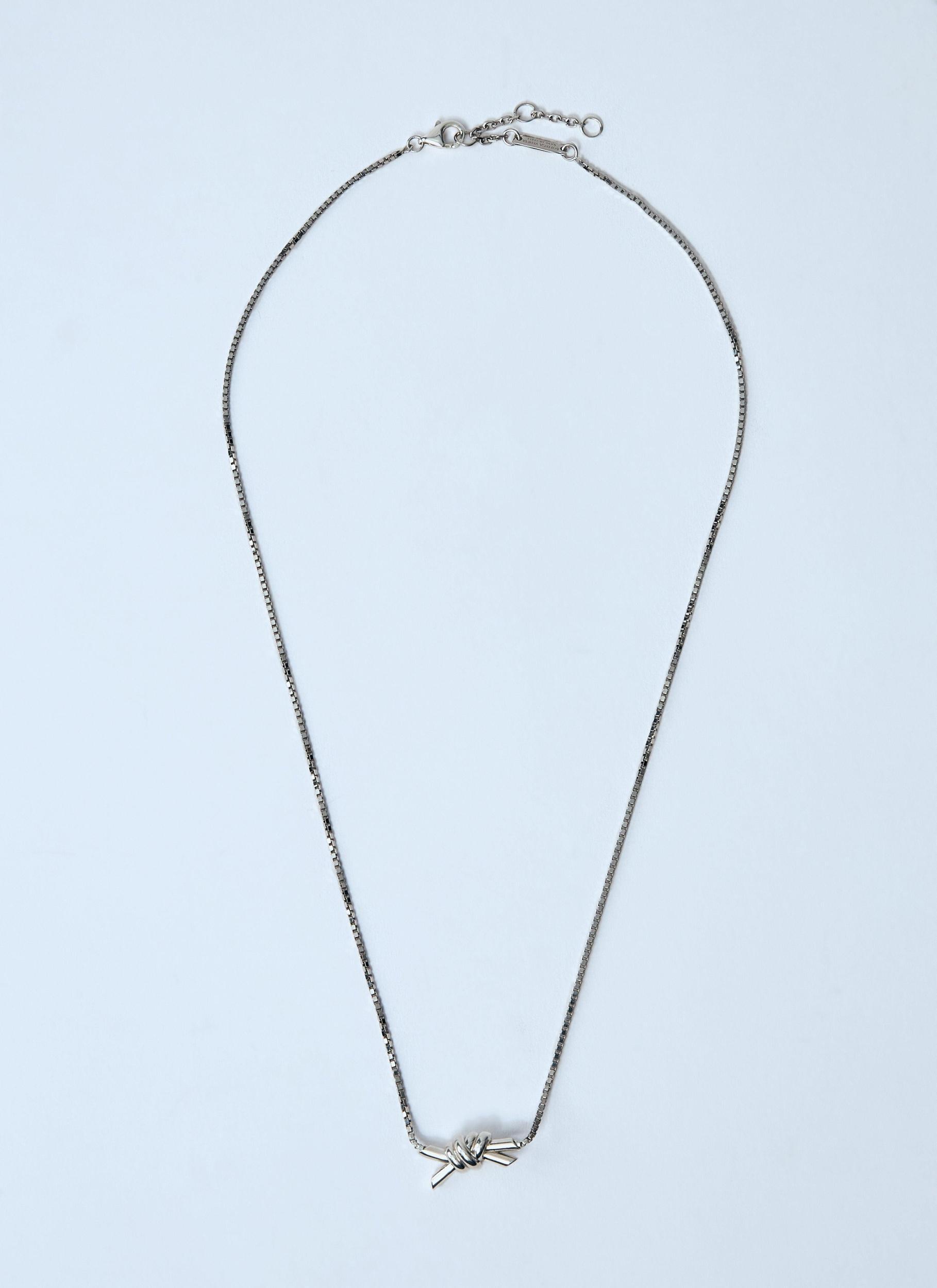 BOTTEGA VENETA Women Knot Necklace In Silver Product Image