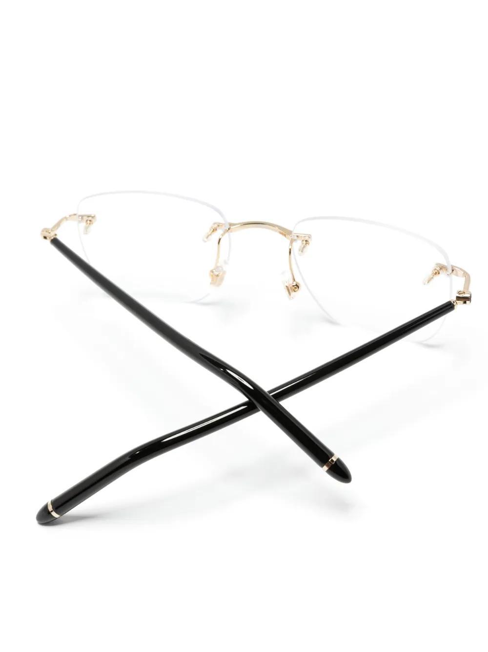 rimless square-frame glasses Product Image