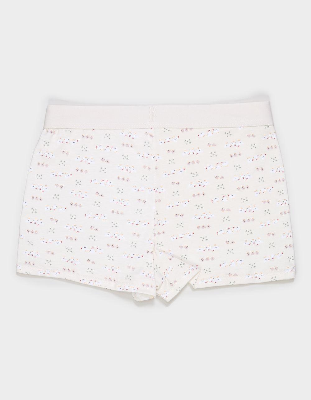 FULL TILT Waistband Cotton Boyshorts - YELLOW COMBO Product Image