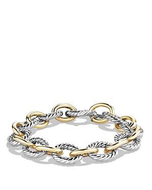 David Yurman Oval Large Link Bracelet with Gold, 8.25 Product Image