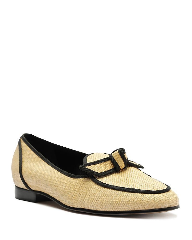 Alexandre Birman Womens Grossgrain Loafer Flats Product Image