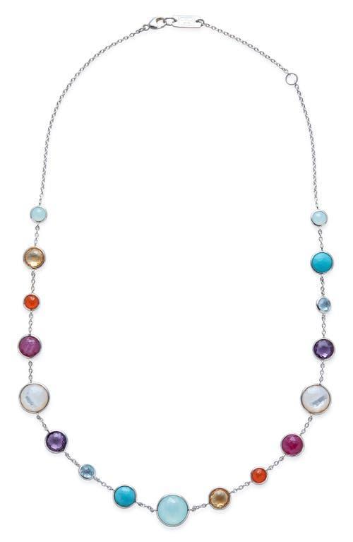 Ippolita Sterling Silver Lollipop Lollitini Blue Gemstone Long Necklace, 36 Product Image