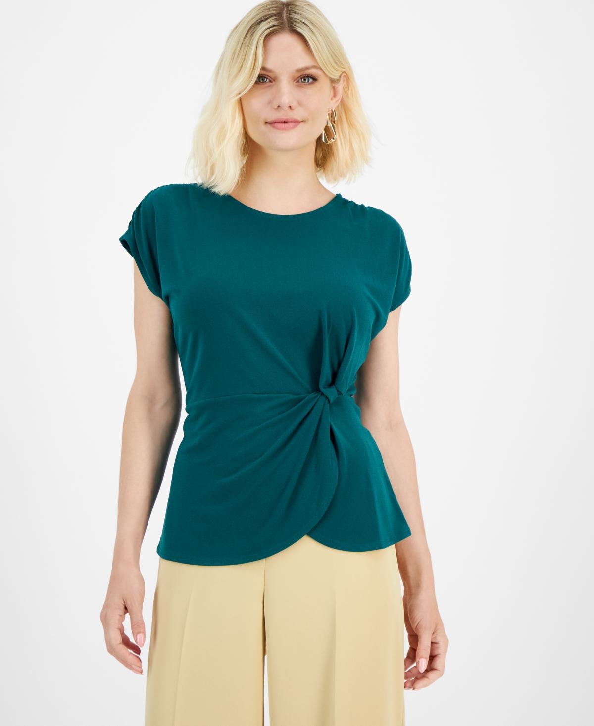 I.n.c. International Concepts Petite Gathered-Waist Top, Created for Macys Product Image