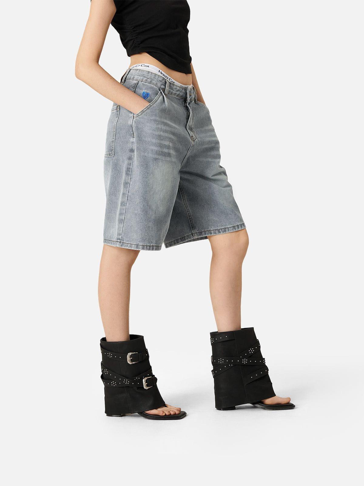 Aelfric Eden Washed Wrinkle Jorts Product Image