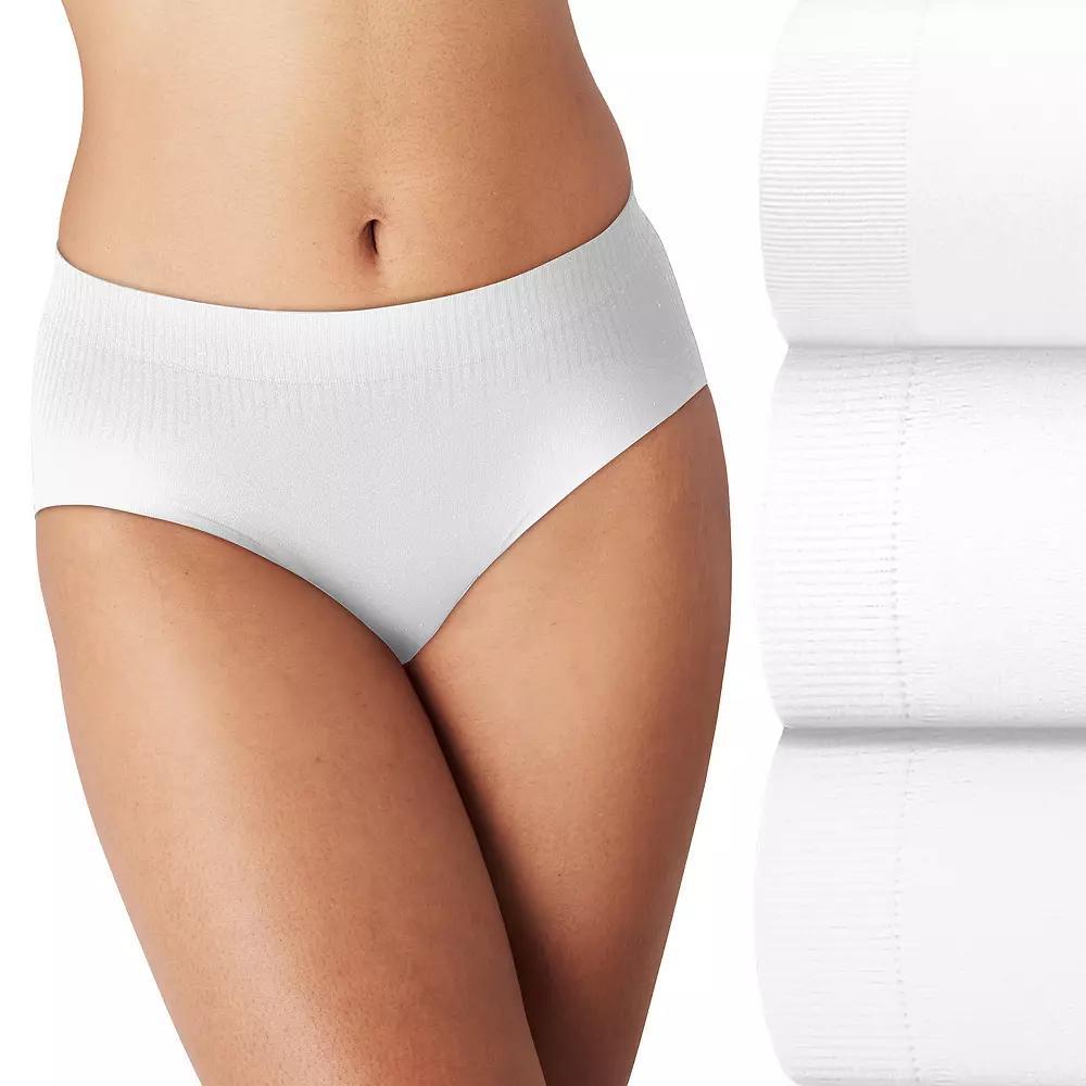 Bali Comfort Revolution 3-Pack Modern Seamless Brief Underwear DFMSB3, Women's, Size: 6, White White White Product Image