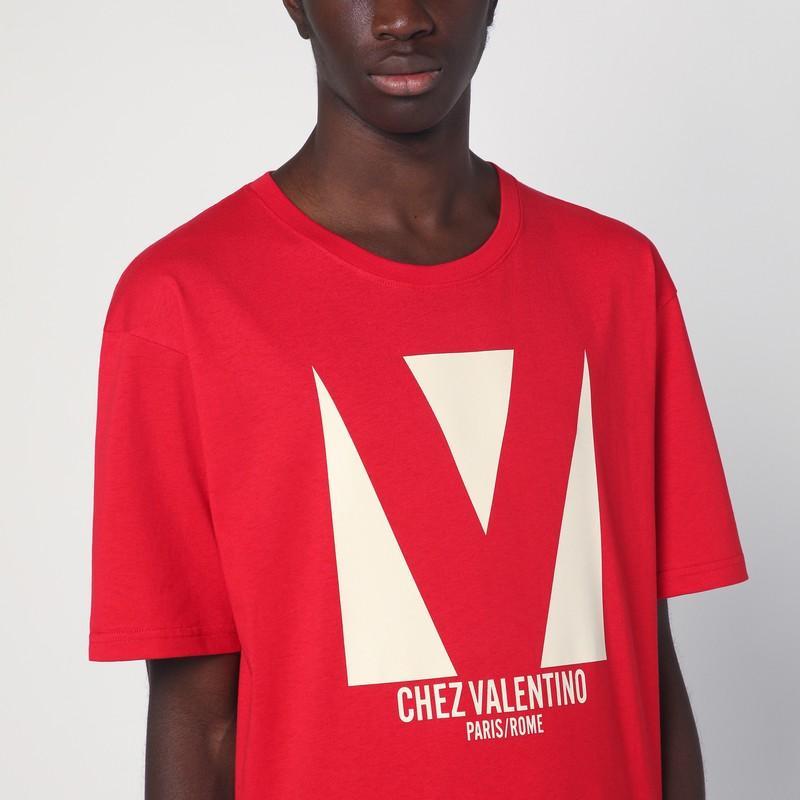 VALENTINO T-shirt Logo In Red Product Image