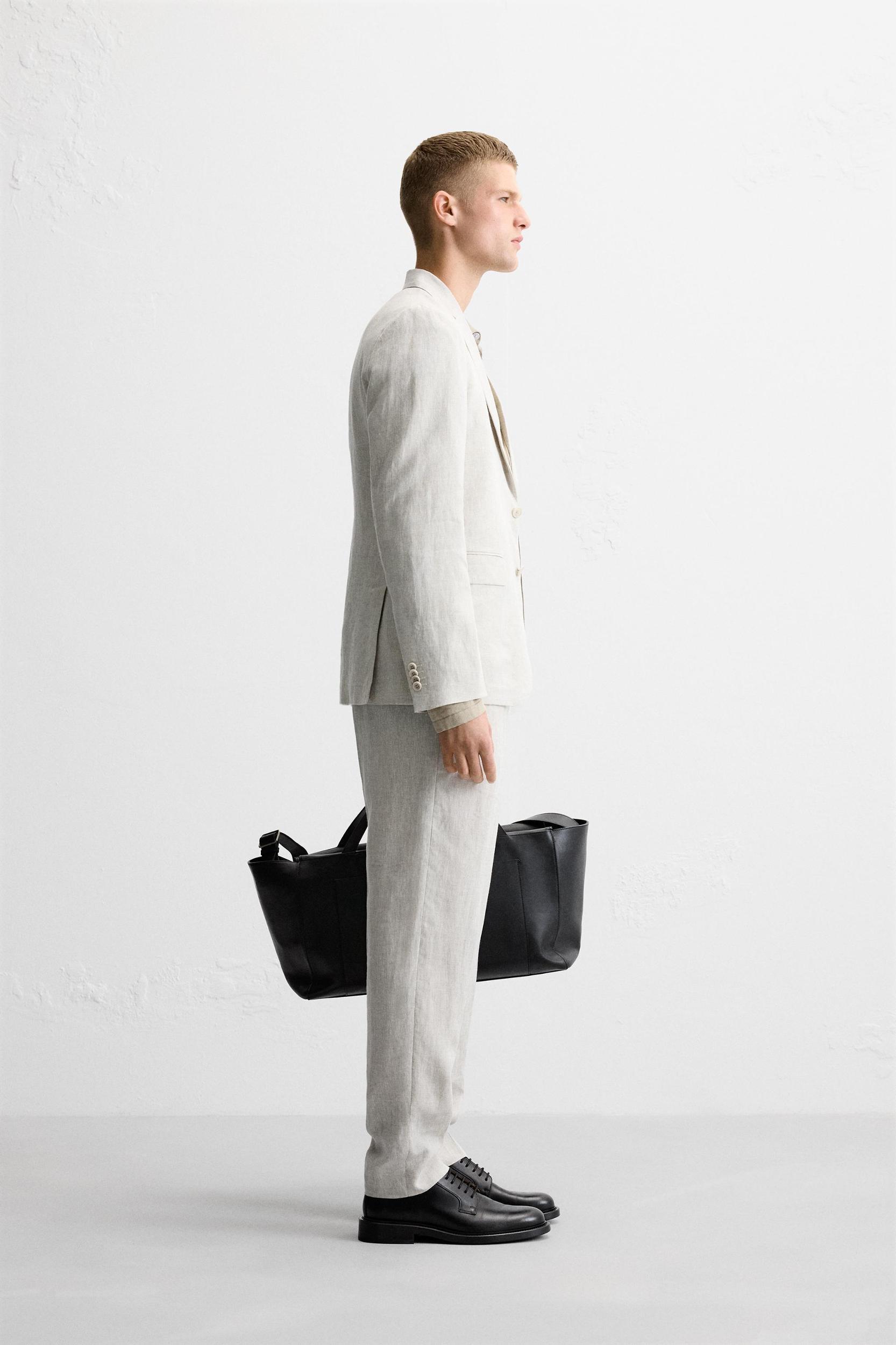 SUIT PANTS IN 100% LINEN Product Image
