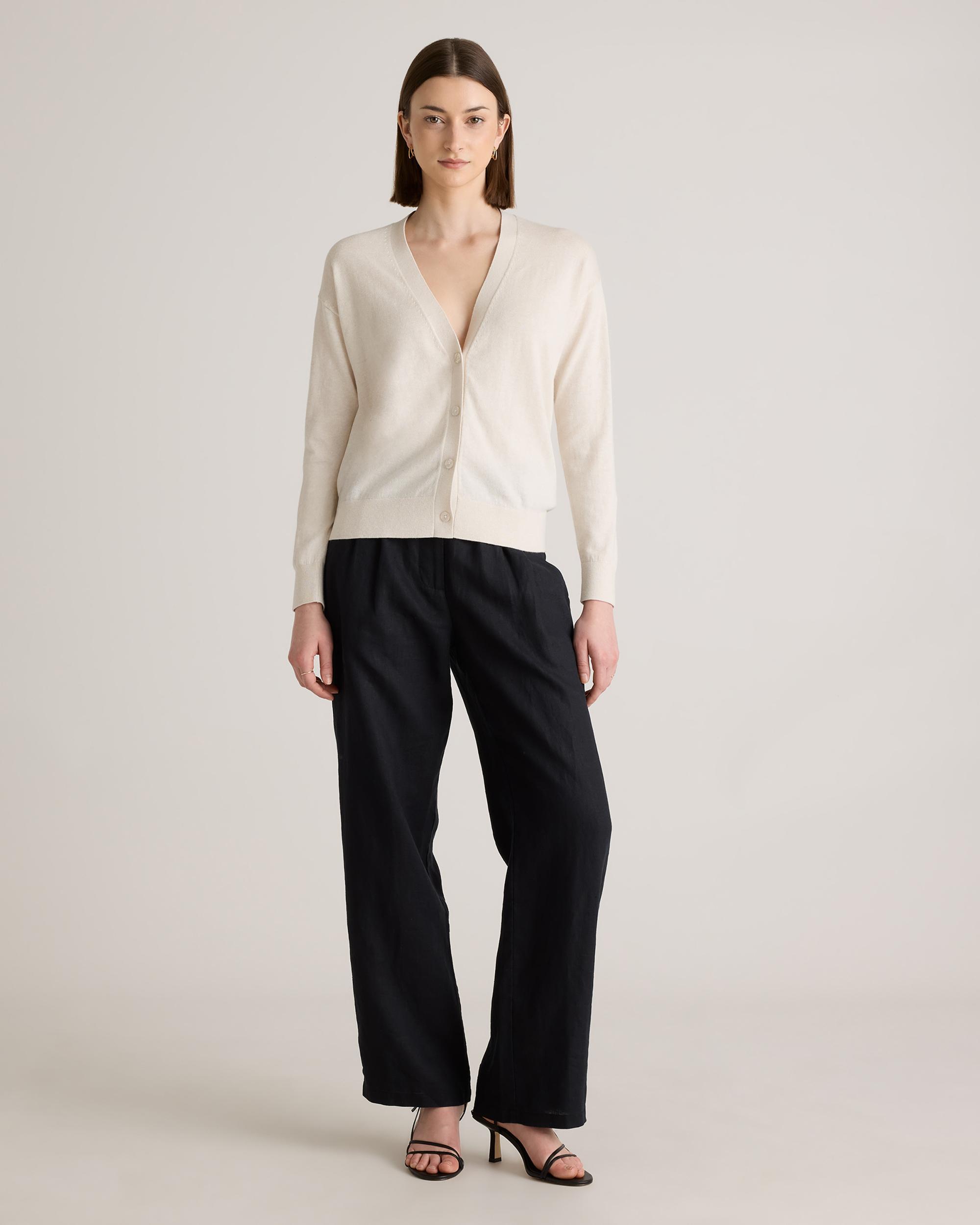Quince | Women's Lightweight Cotton Cashmere Cardigan Sweater Size XL, Organic Cotton Product Image