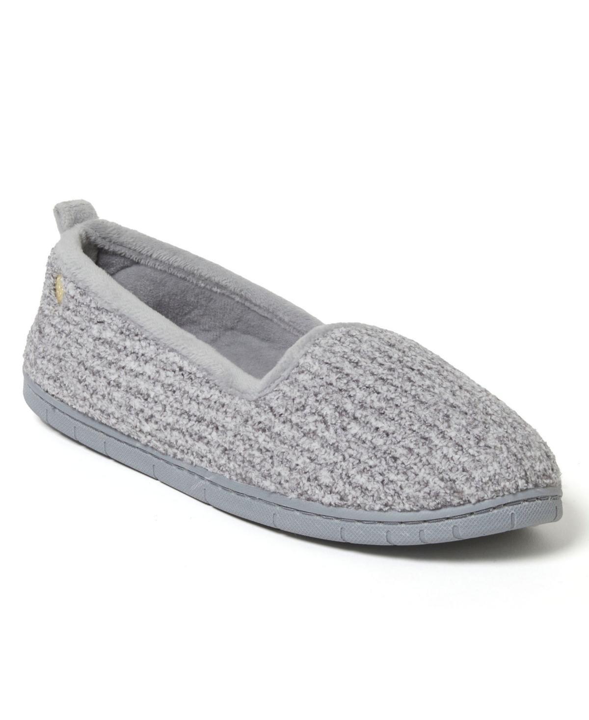 Dearfoams Rachel Womens Marled Chenille Closed Back Slippers Product Image