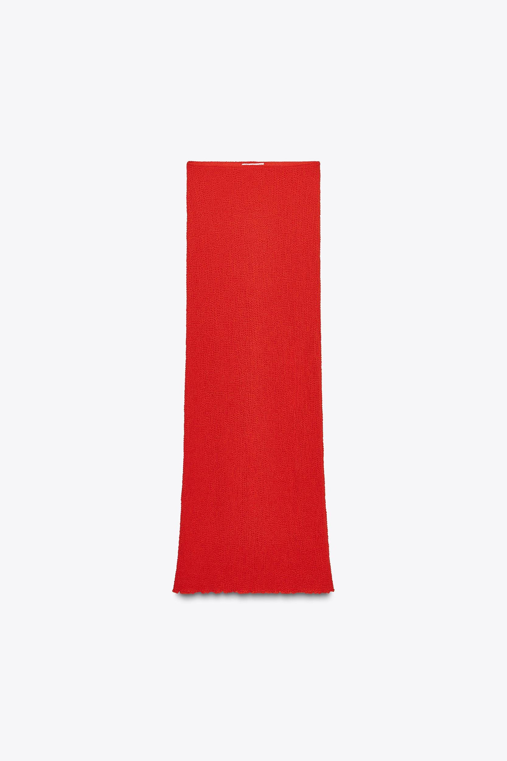 TEXTURED LONG SKIRT Product Image