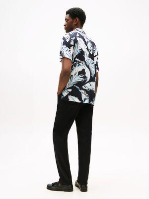 Regular Fit Banana Leaf Print Camp Shirt Product Image