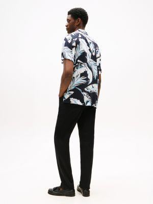 Regular Fit Banana Leaf Print Camp Shirt Product Image