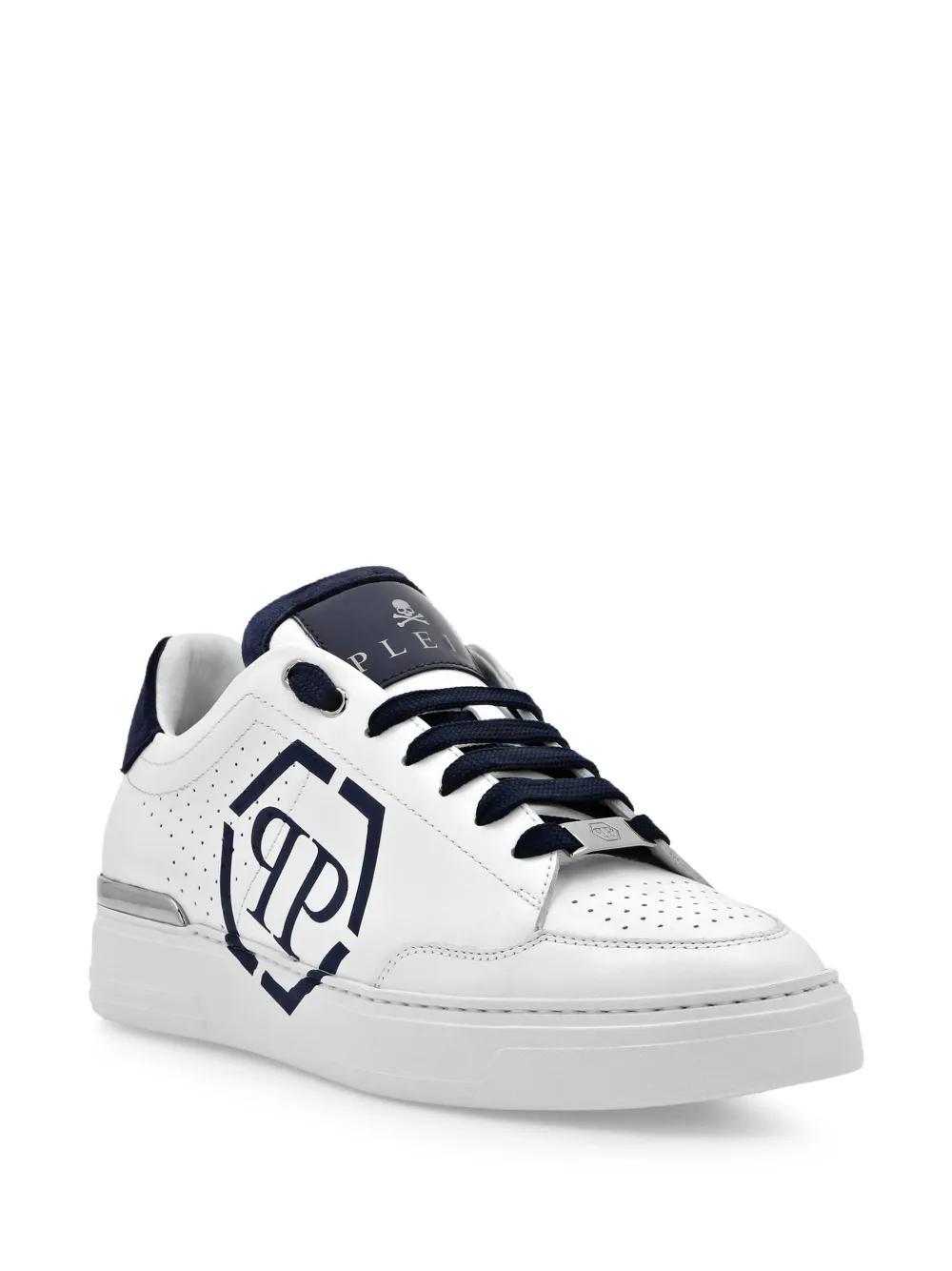 Hexagon leather sneakers Product Image