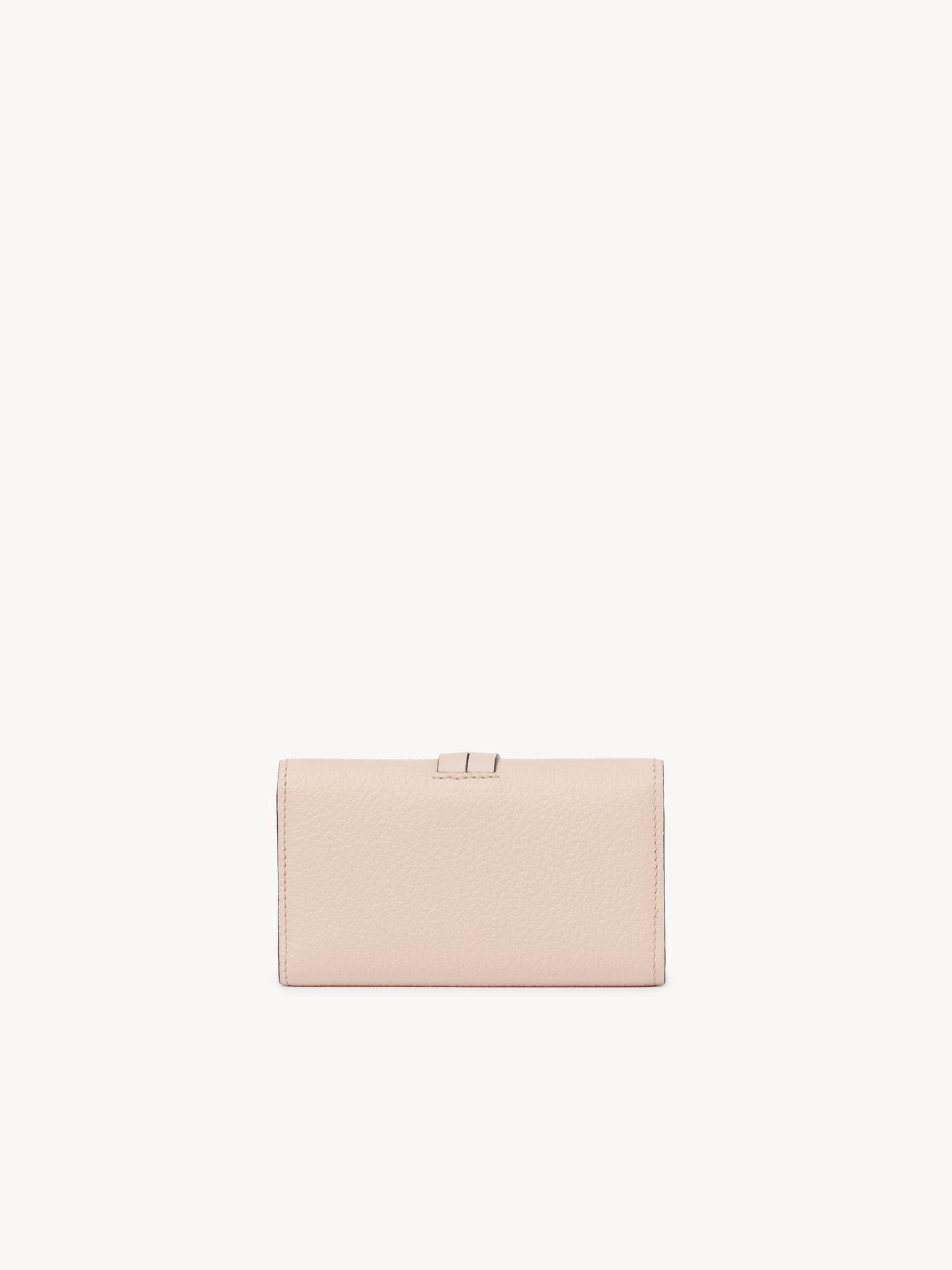 Alphabet key case in grained leather Product Image