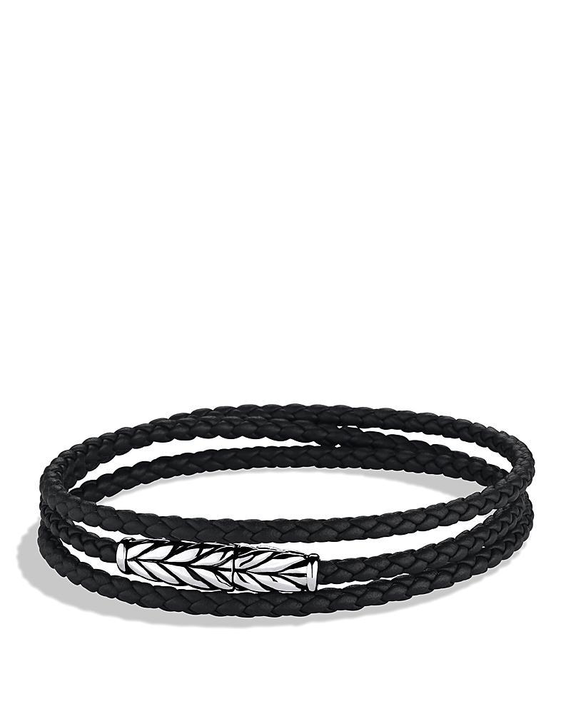 David Yurman Mens Chevron Triple Wrap Bracelet Product Image