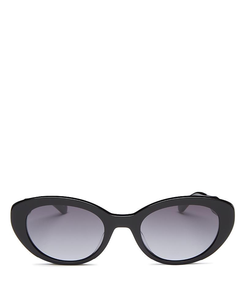 kate spade new york Womens Crystal 51mm Oval Sunglasses Product Image