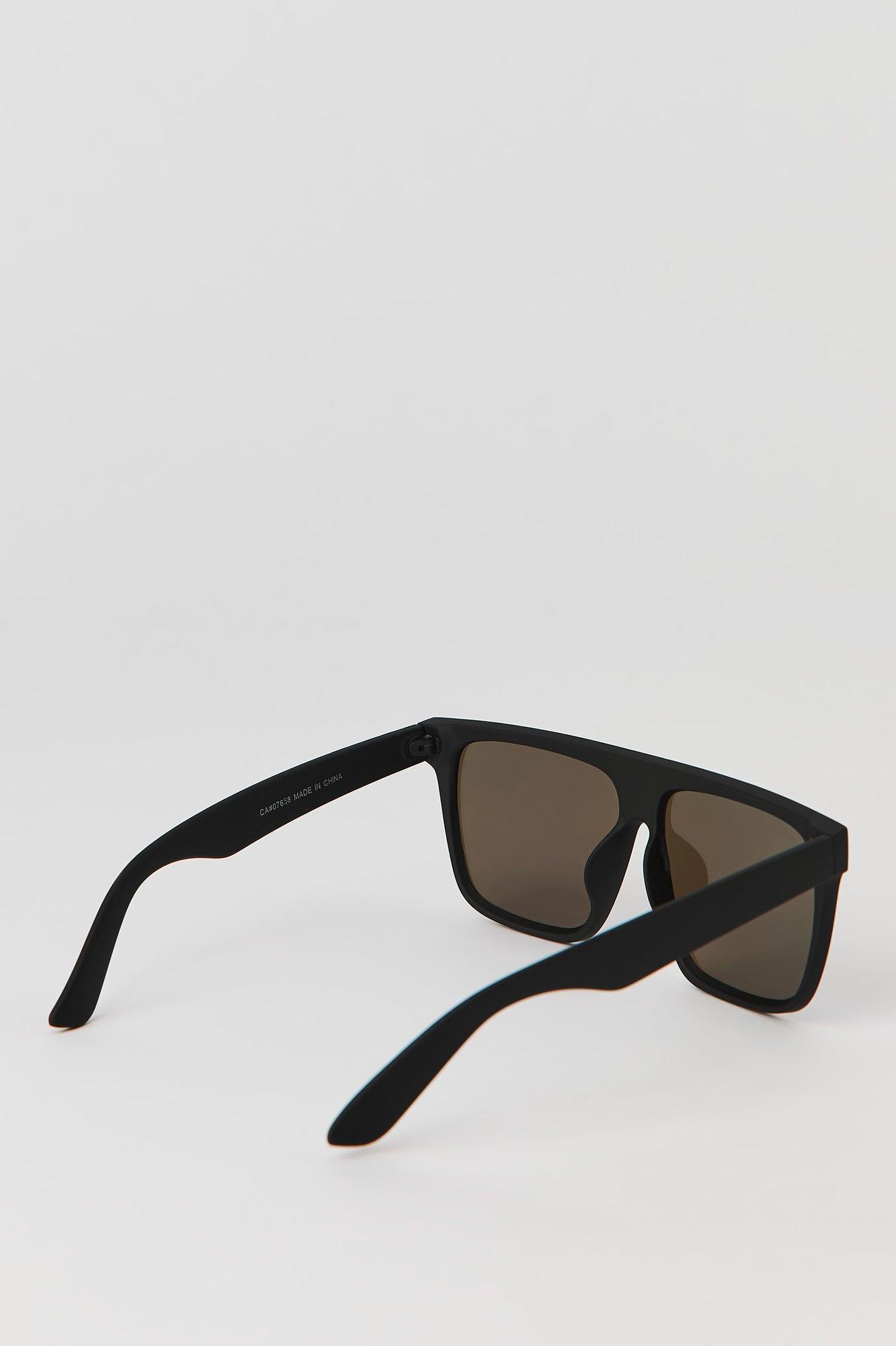Tinted Square Shield Sunglasses Male Product Image