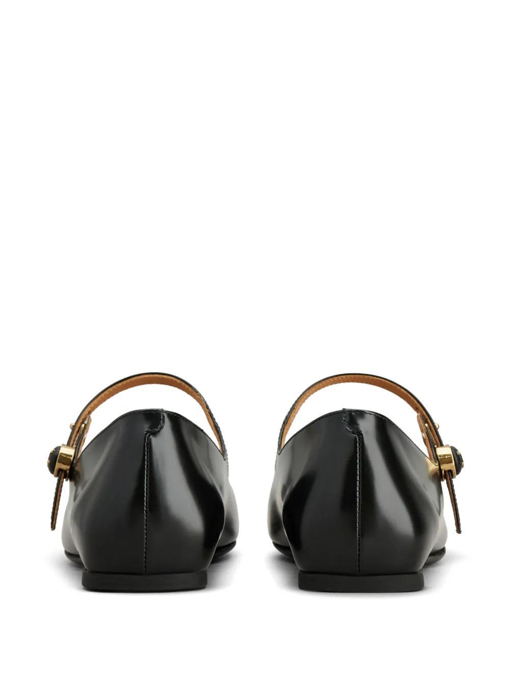 patent-leather ballerina shoes Product Image