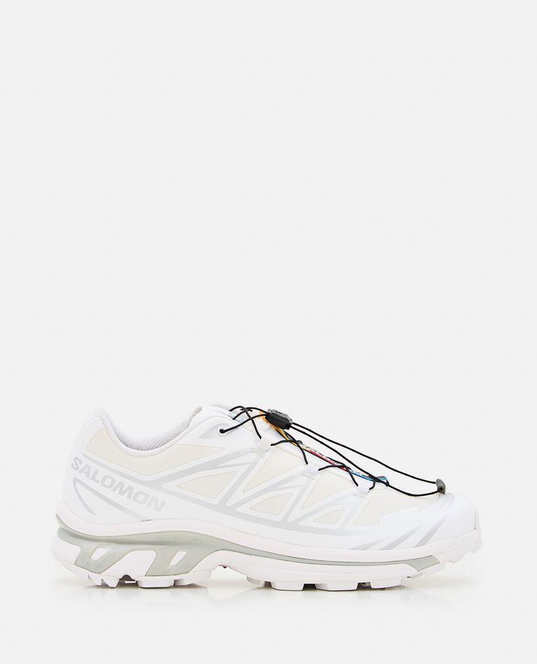 SALOMON Mens White White Silver Xt-6 Gtx Quick-lace Mesh Low-top Trainers Product Image