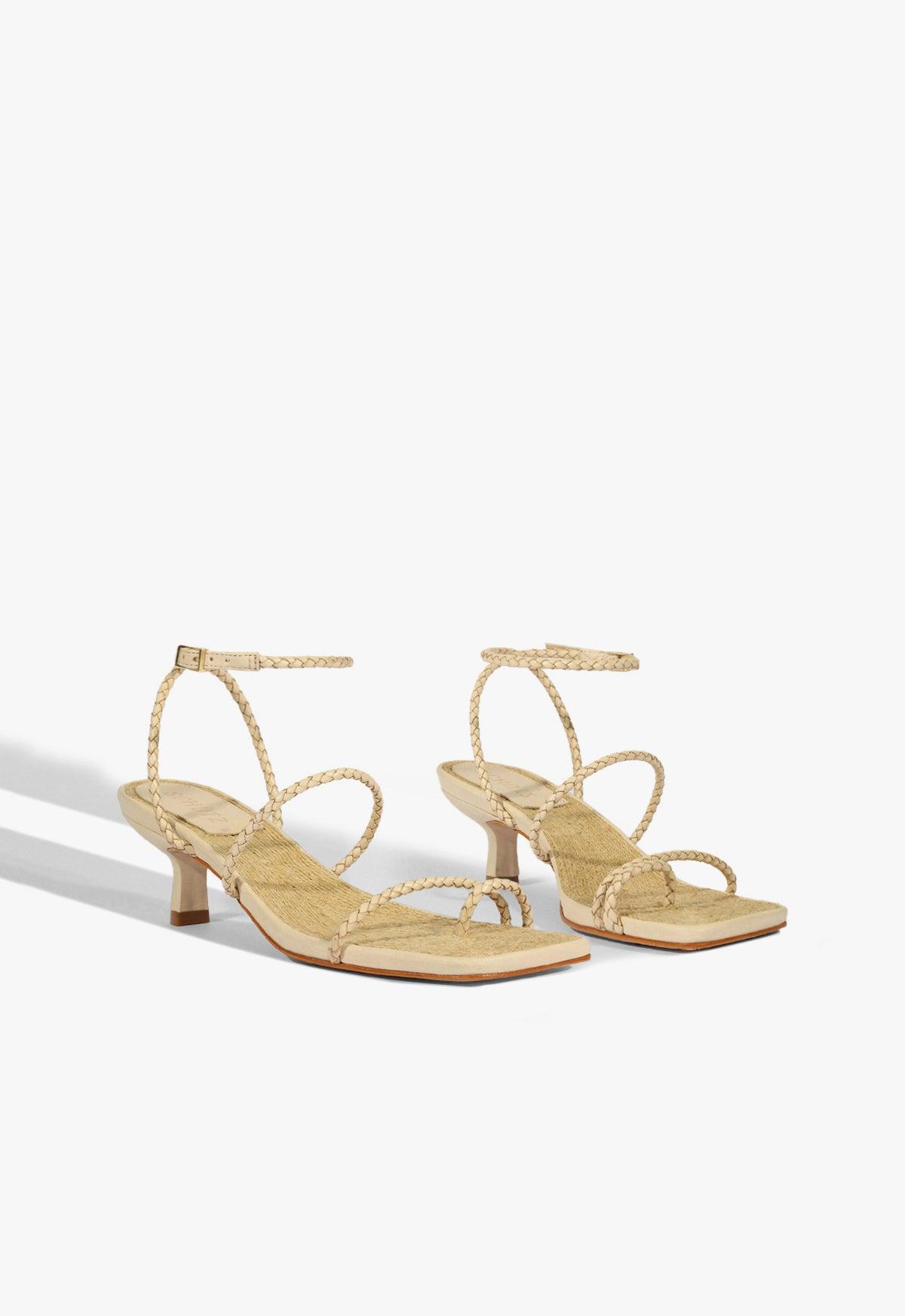 Kaya Straw Mid Sandal Product Image