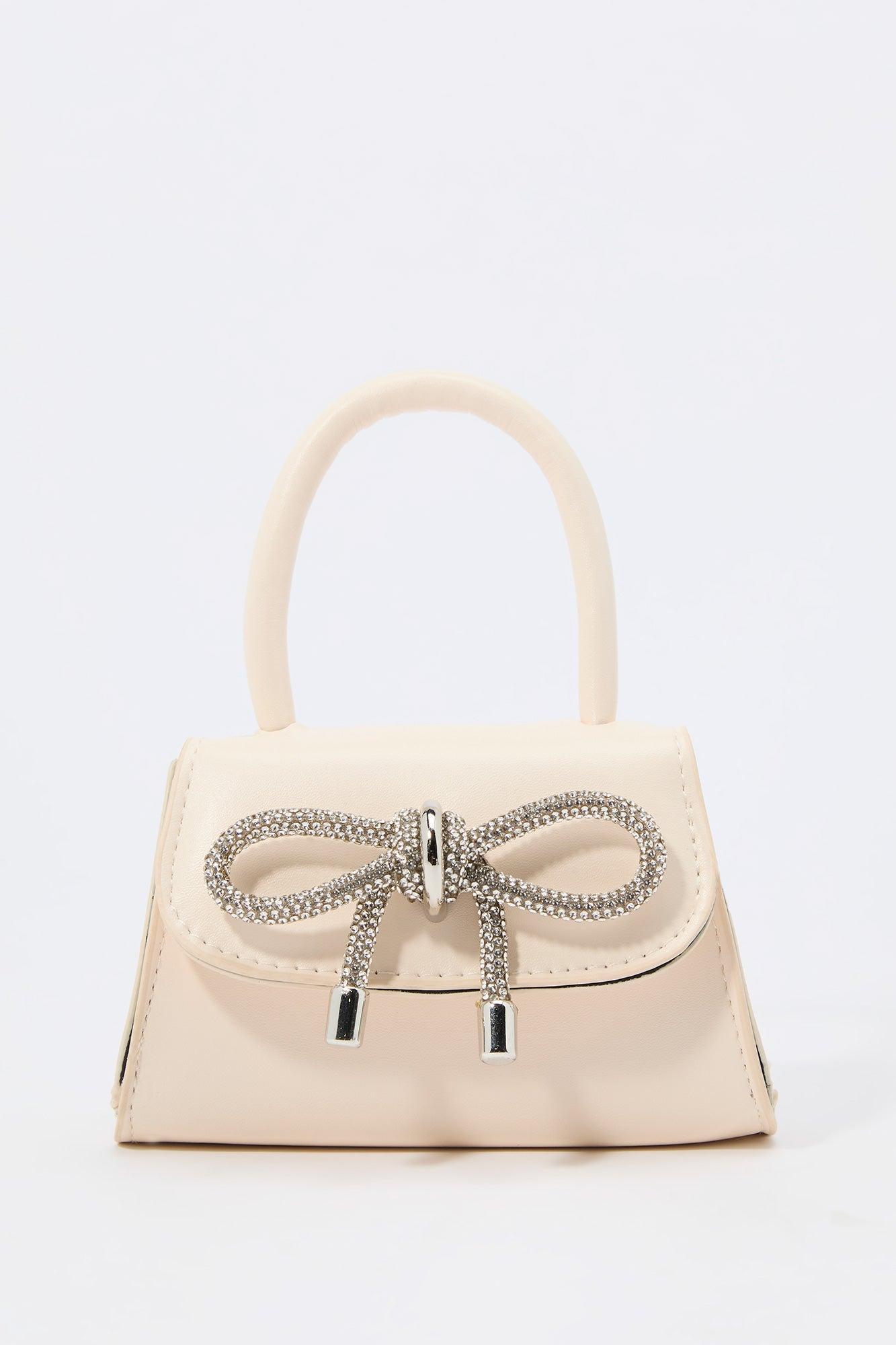 Rhinestone Bow Mini Purse Female Product Image