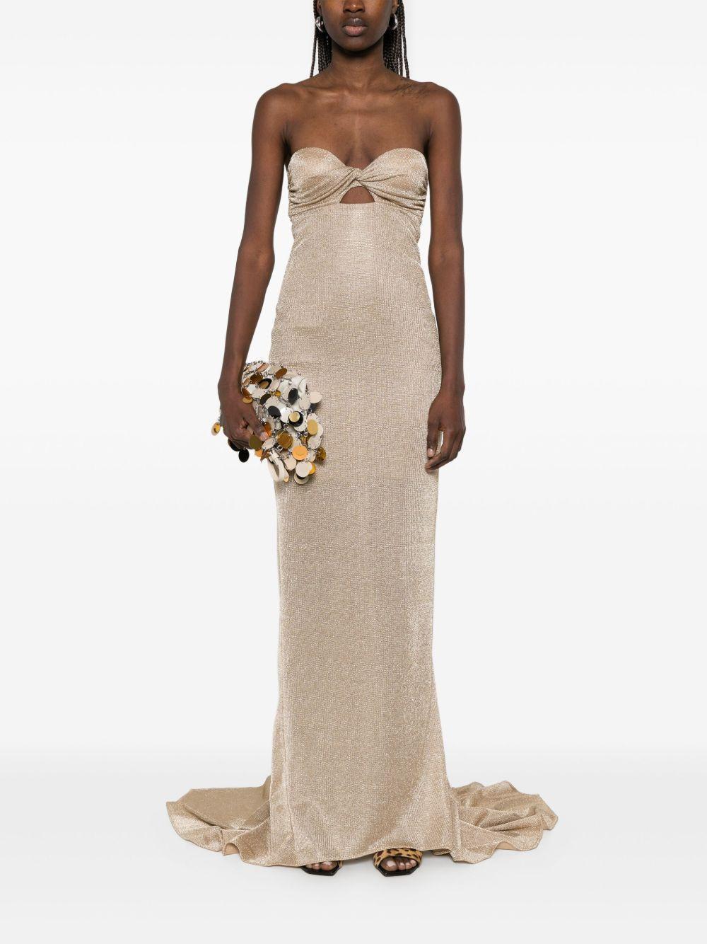 metallic threading maxi dress Product Image