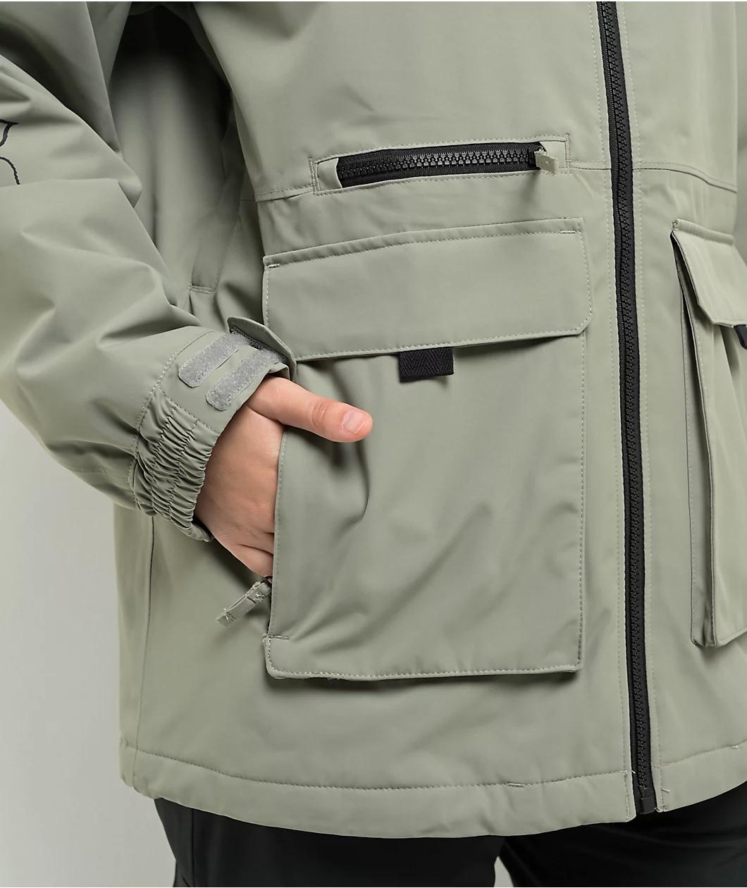 Broken Promises Last Time Grey Snowboard Jacket Product Image