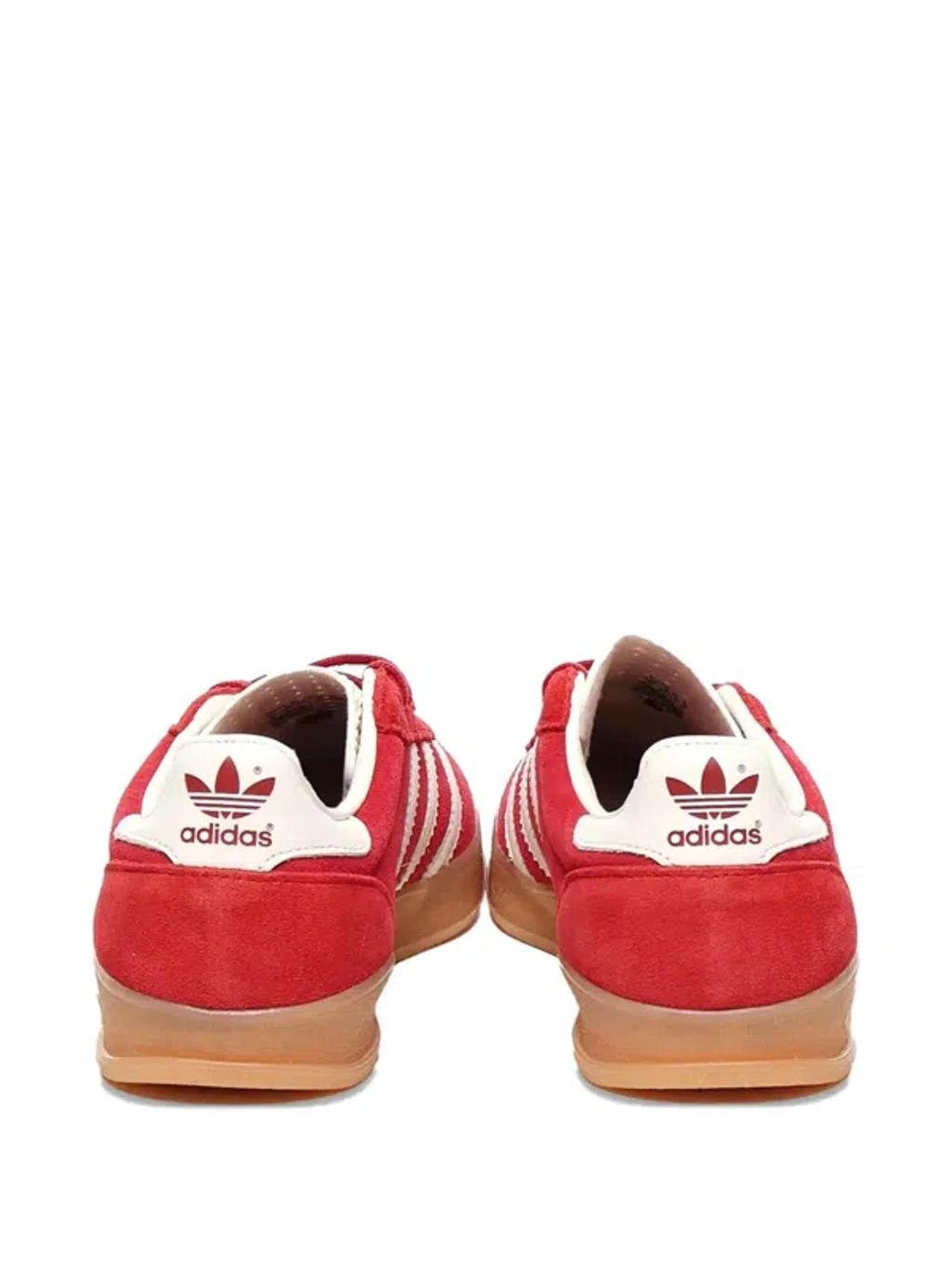 ADIDAS ORIGINALS Gazelle Suede Sneakers With Branded Heel In Red Product Image