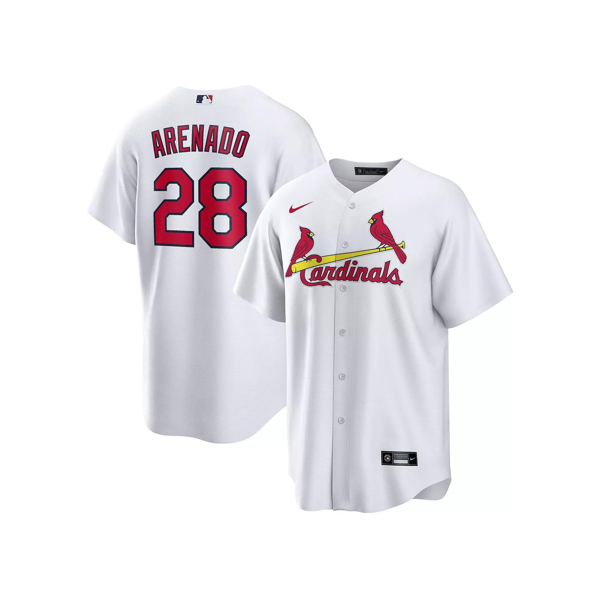 Men's Nike Nolan Arenado White St. Louis Cardinals Home Official Replica Player Jersey, Size: Large Product Image
