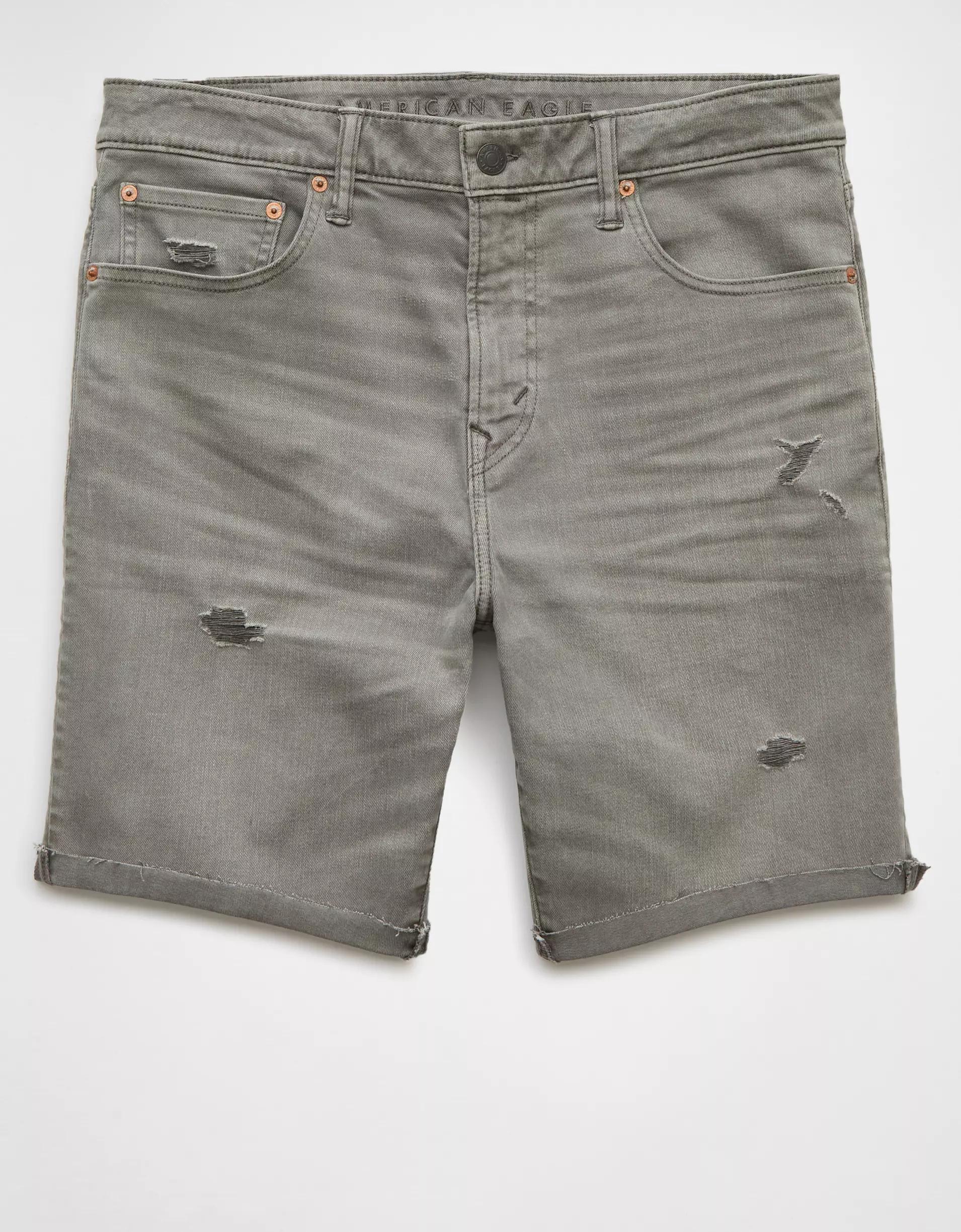 AE 9" AirFlex+ Distressed Denim Short Product Image