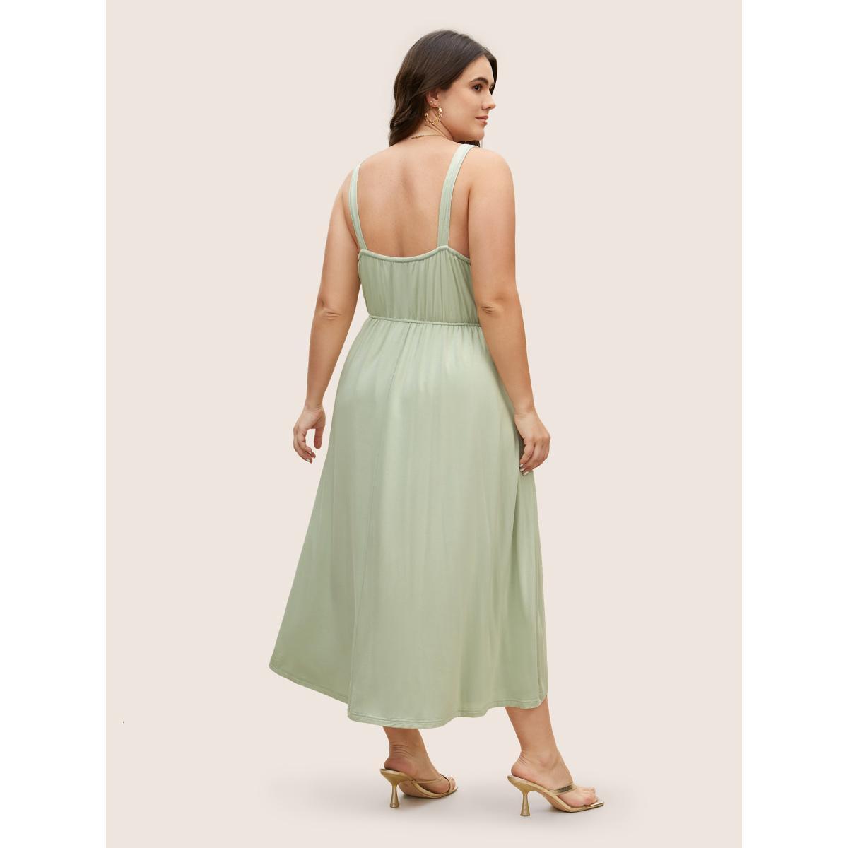 Plus Size Everywhere Dress - Floral Patchwork Sleeveless Dress Palemauve Women Elegant Non Sleeveless Curvy BloomChic 10/M Product Image