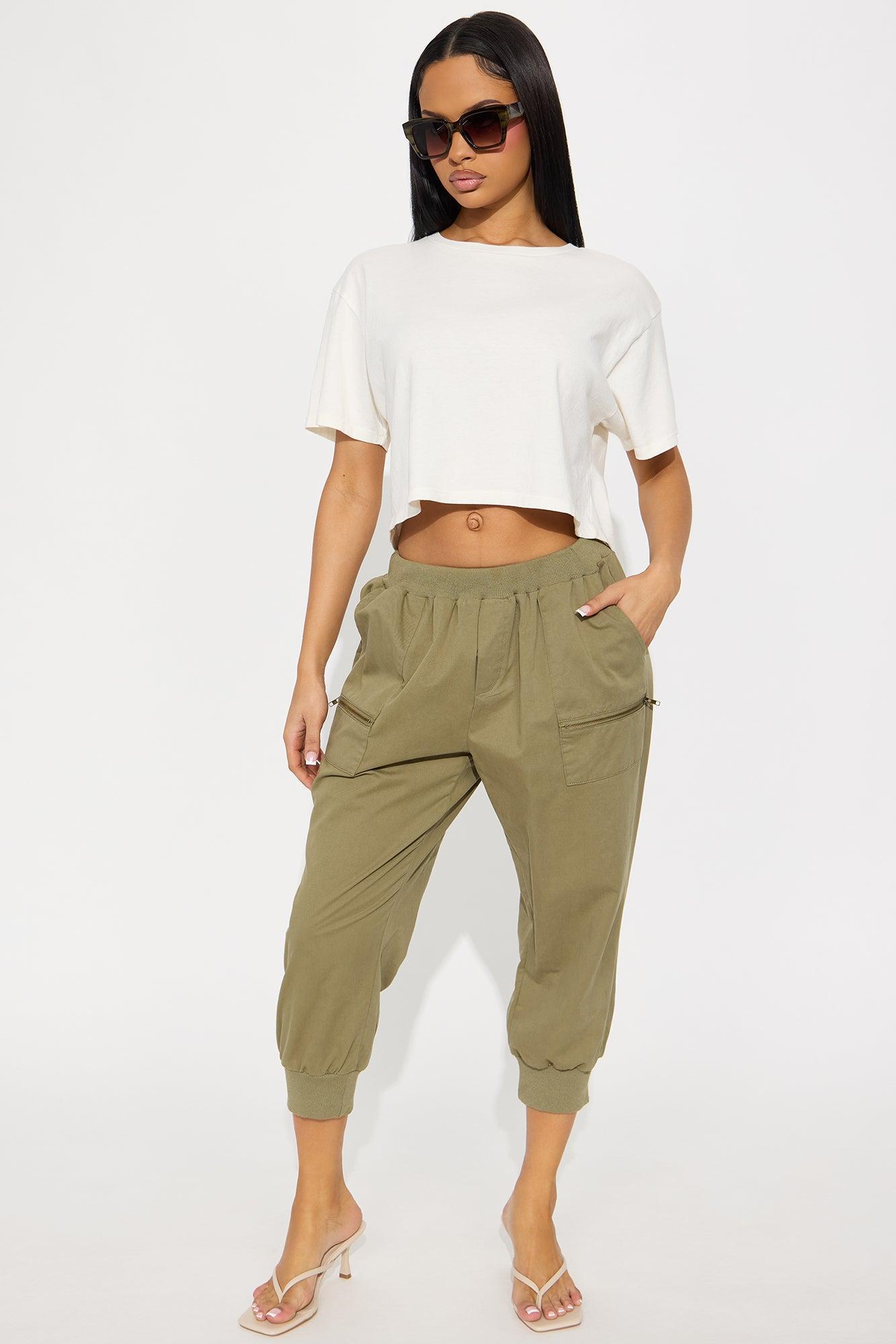 Olivia Capri Pant - Olive Product Image