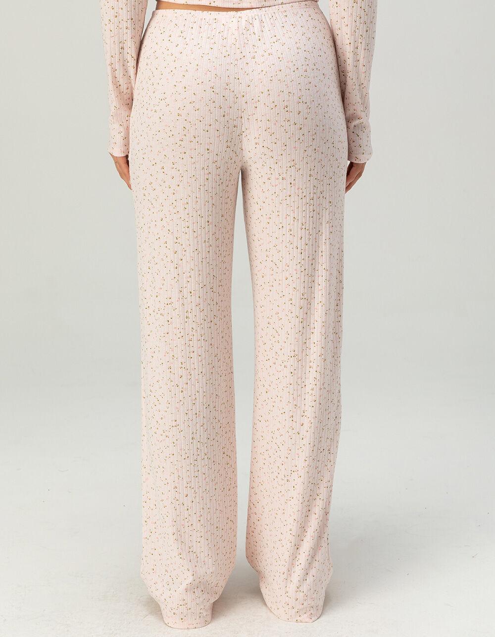 FULL TILT Pointelle Floral Pajama Pants Product Image