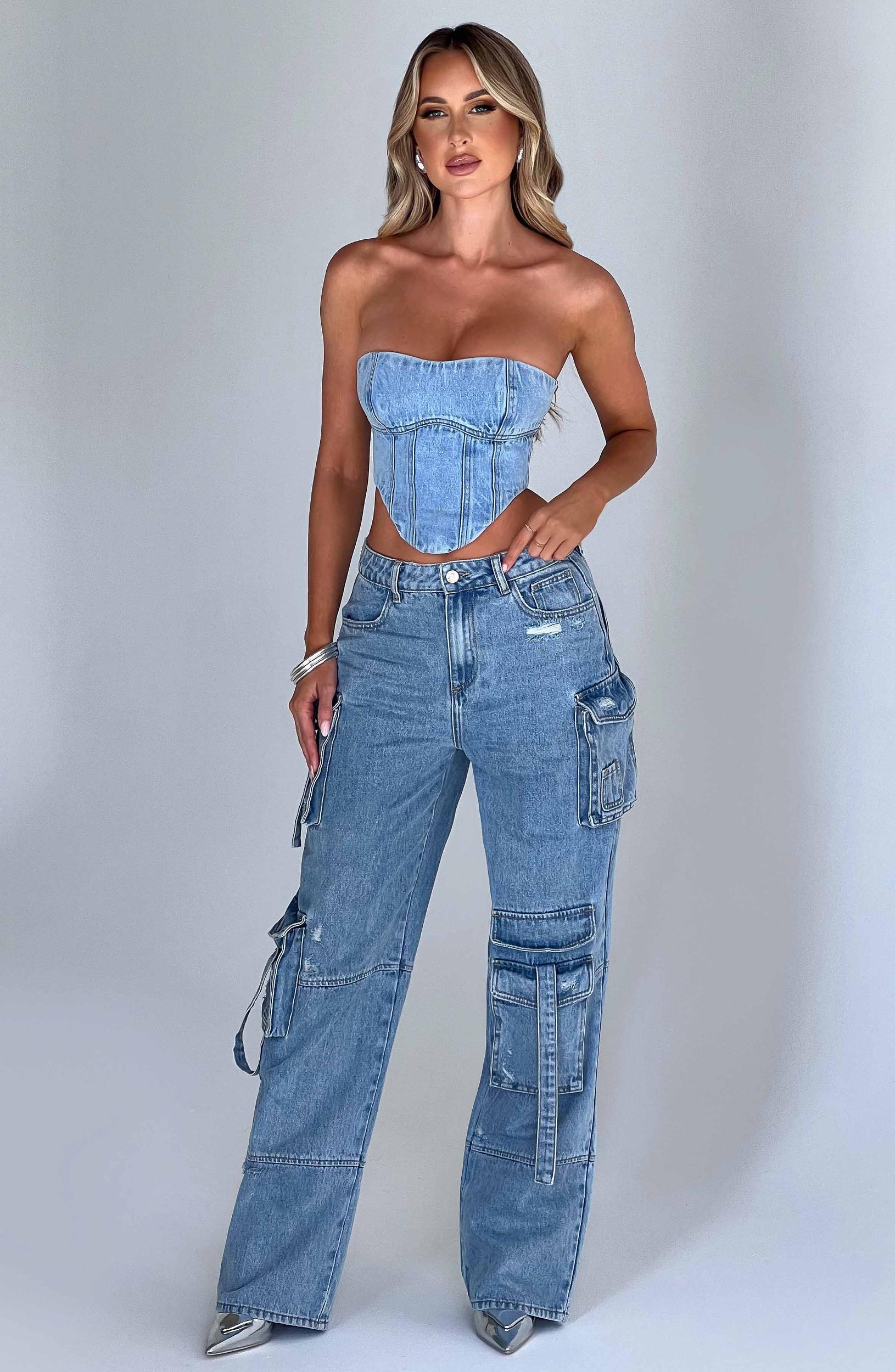 Brooklyn Cargo Pant - Blue Product Image