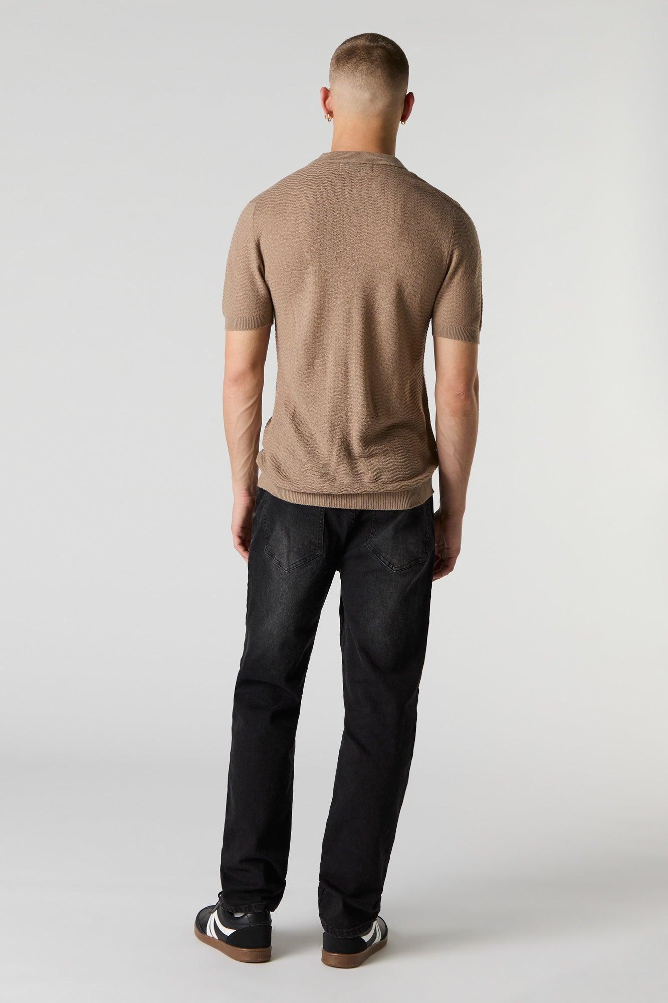 Black Wash Straight Leg Jean Male Product Image