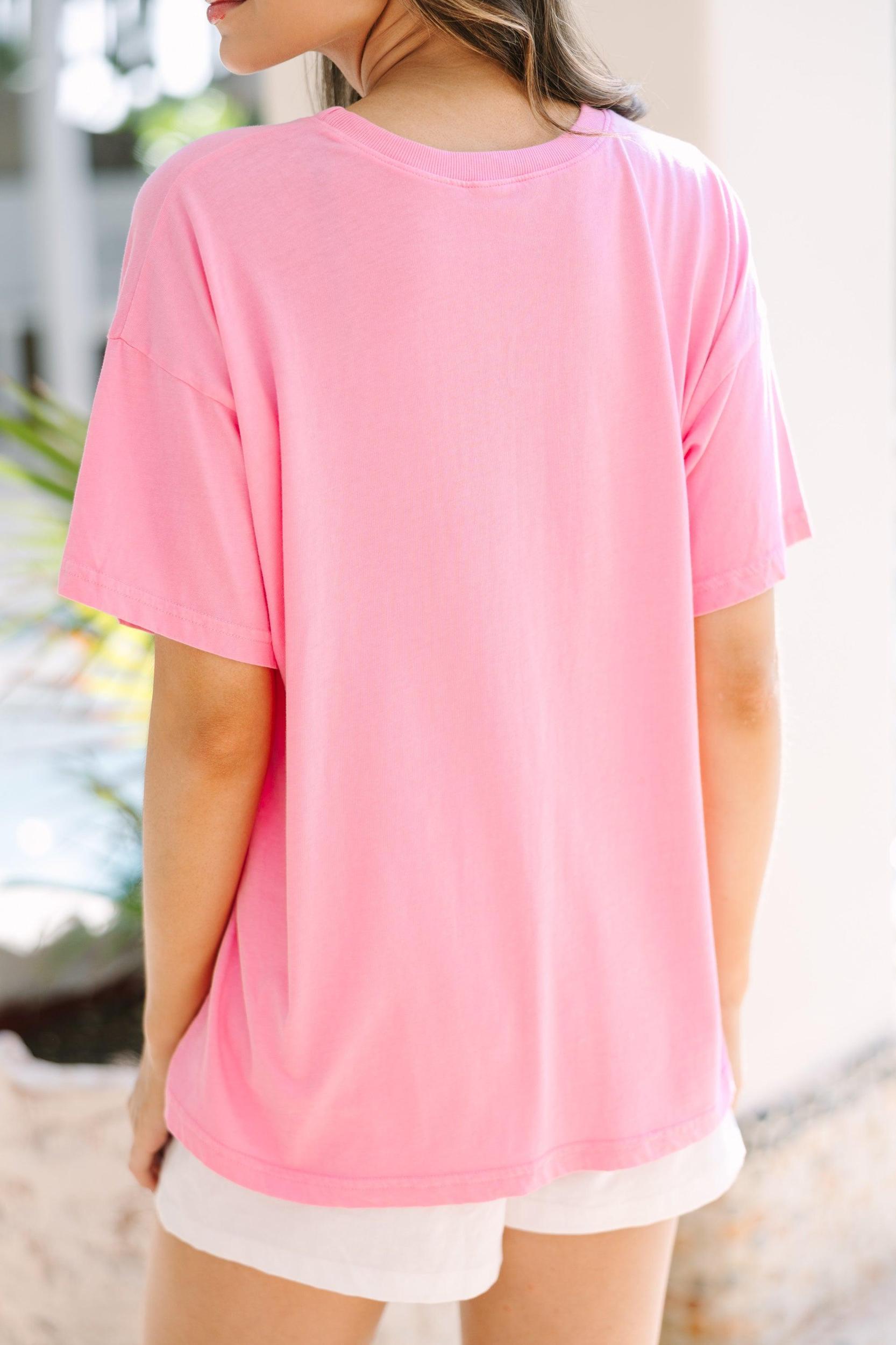 On The Prowl Pink Graphic Tee Female Product Image
