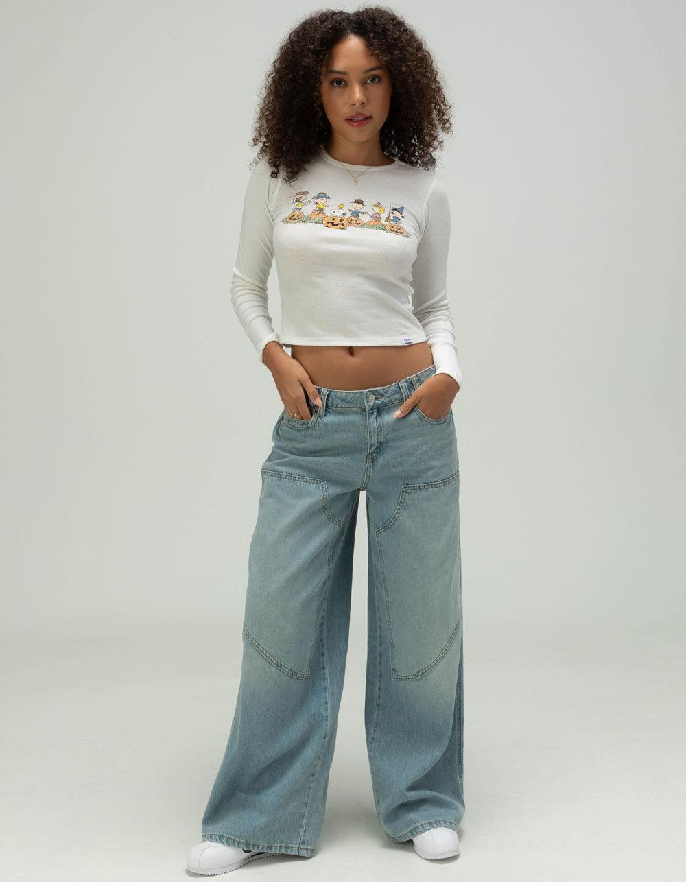 RSQ x Peanuts Womens Long Sleeve Tee - IVORY Product Image