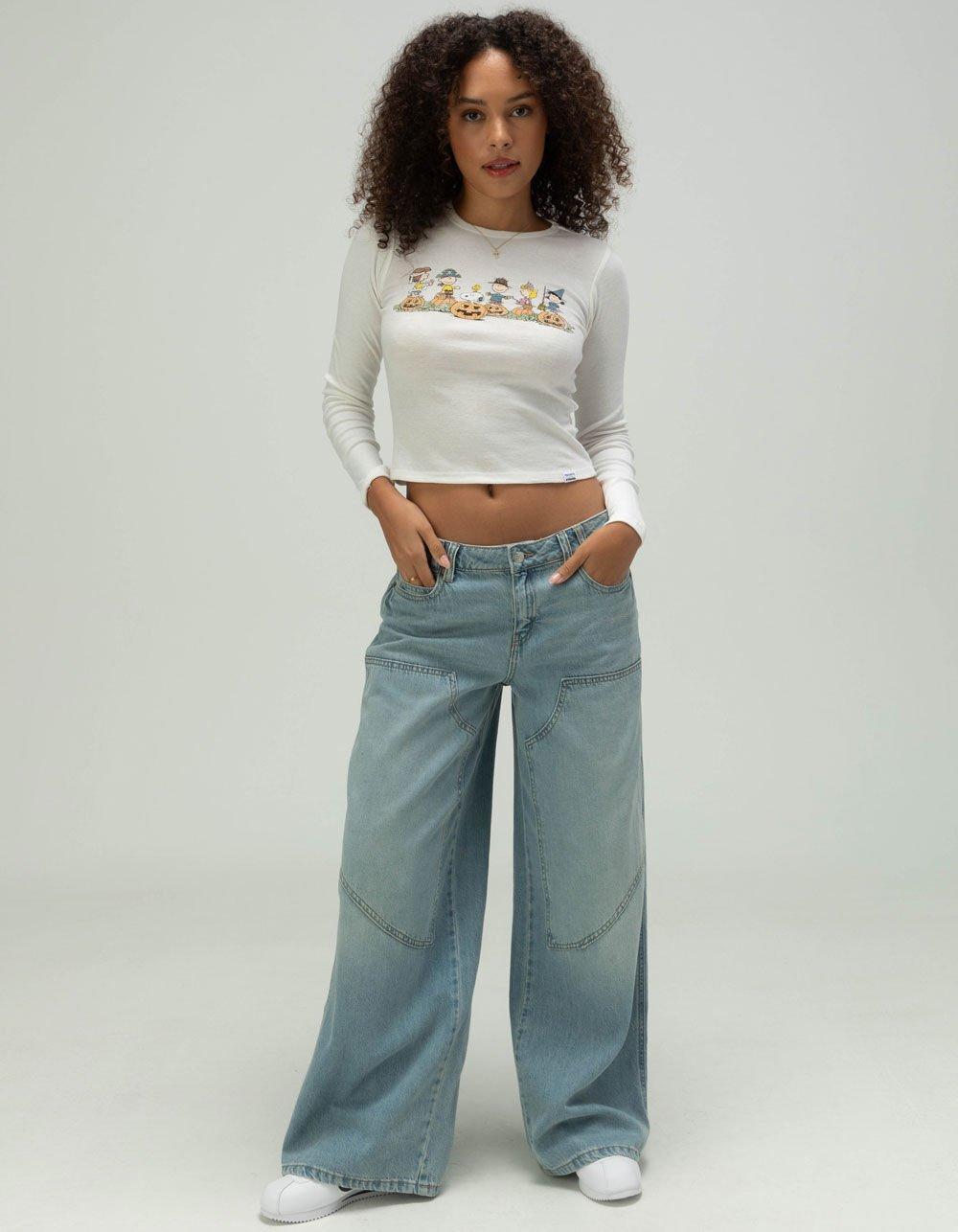 RSQ x Peanuts Womens Long Sleeve Tee - IVORY Product Image