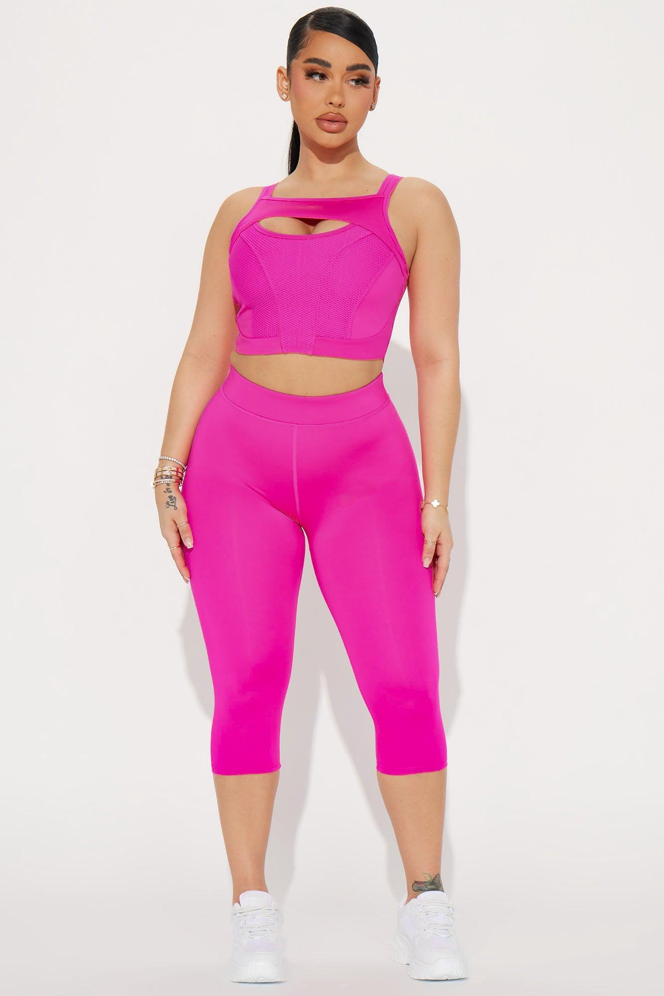 Bodyshot Elevate Sports Bra - Neon Pink Product Image