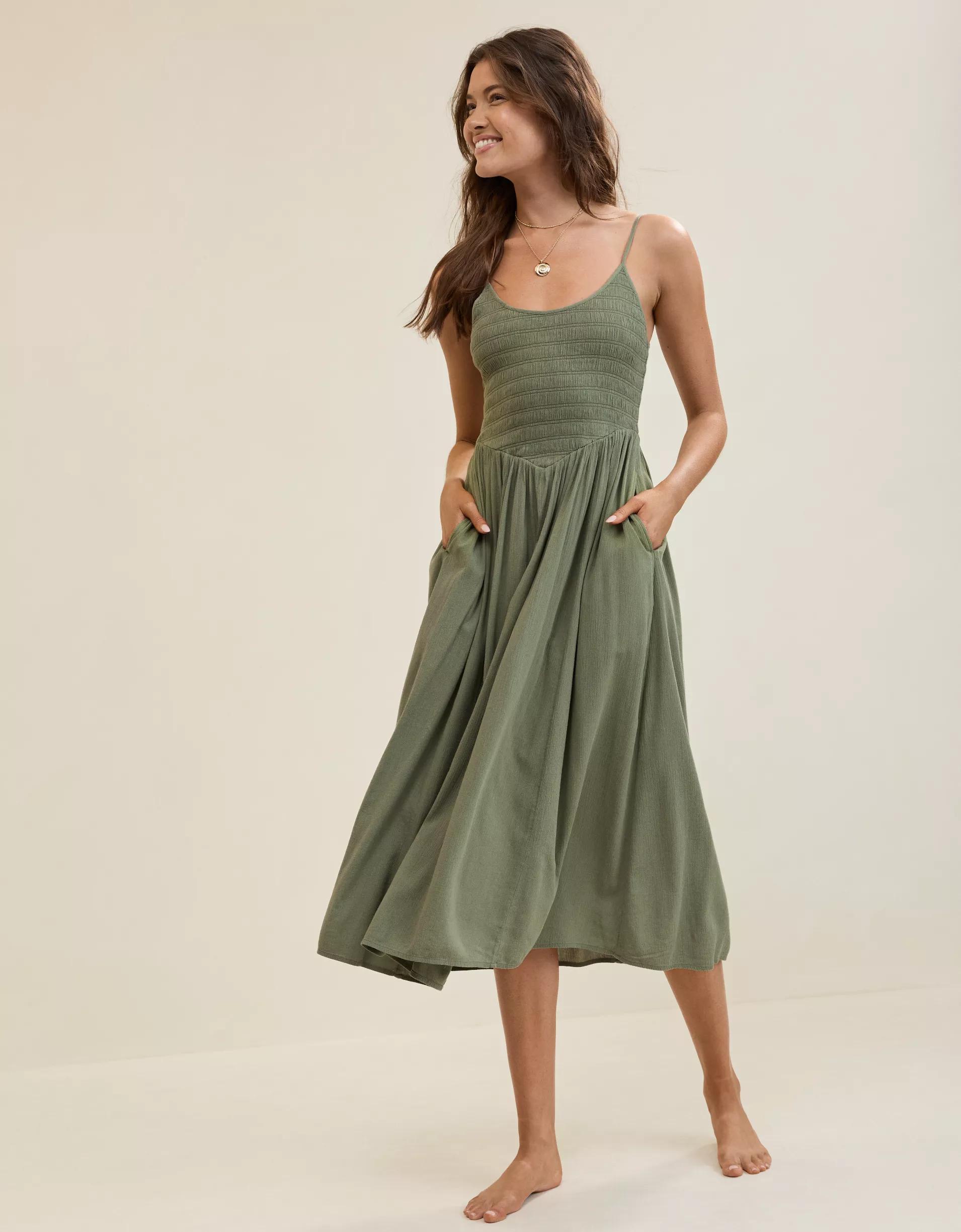Aerie At The Barre Midi Dress Product Image
