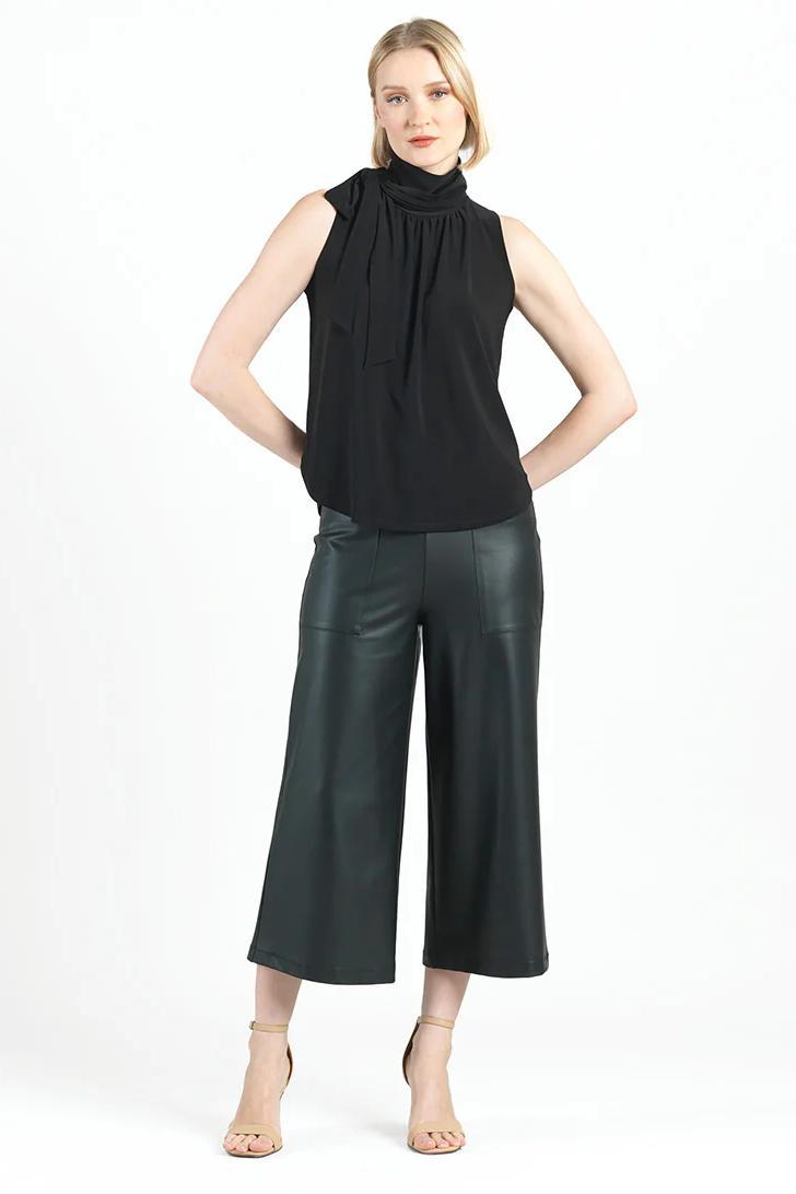 Mock Neck-Tie Detail Top Product Image