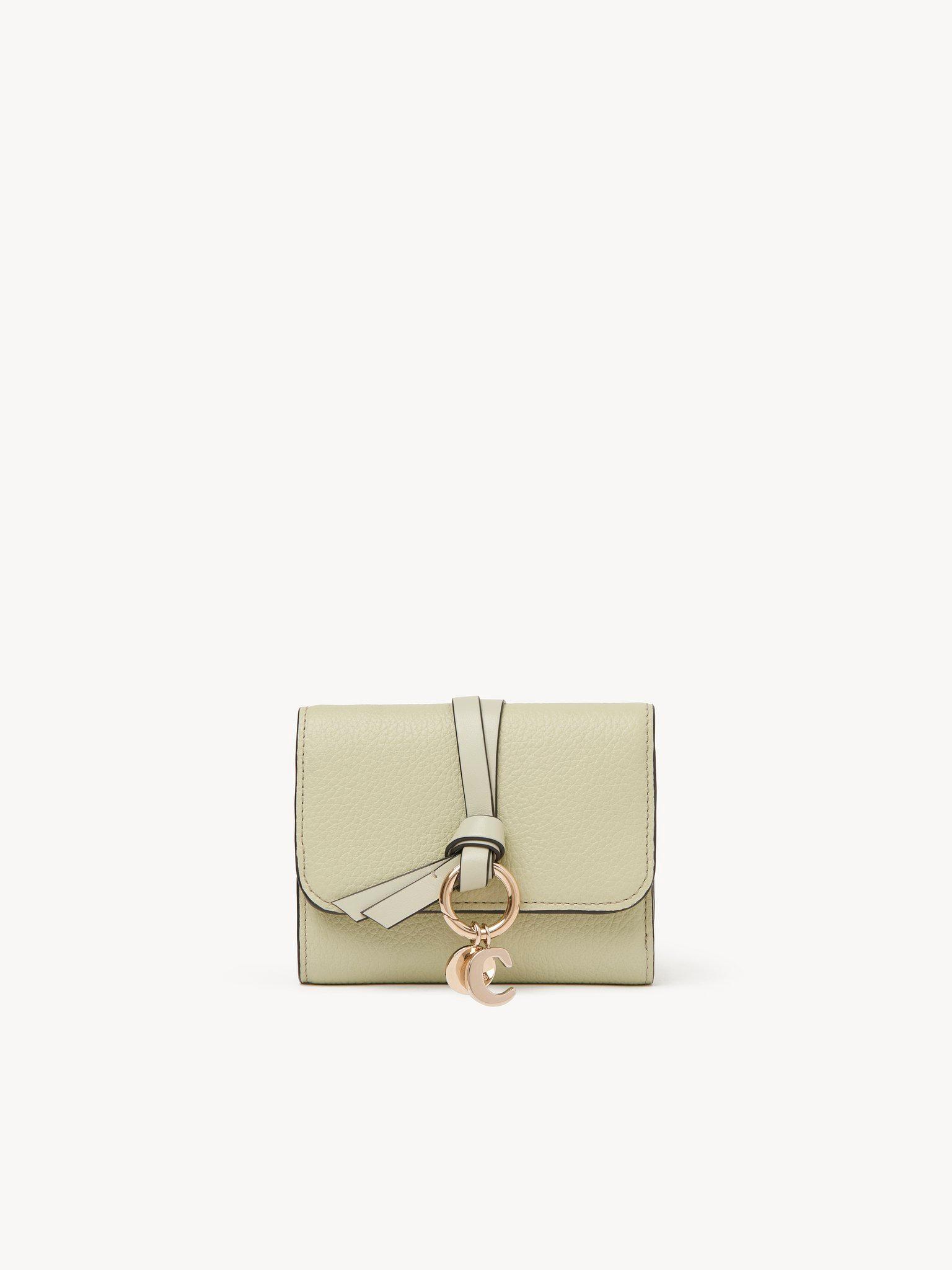 Small Alphabet tri-fold in grained leather Product Image